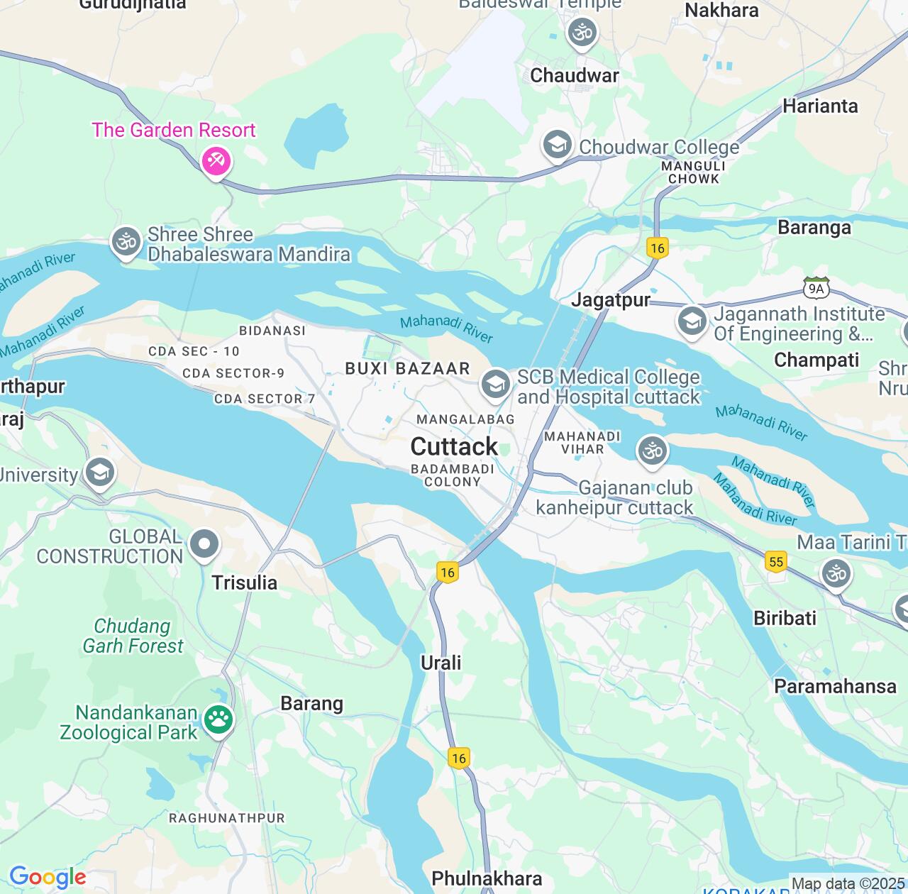 Map image for Intellectual Property Lawyers in Cuttack and Odisha IP firms at coordinates  ; .