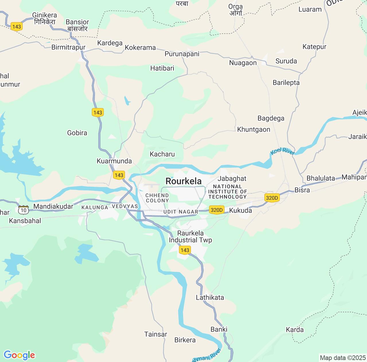 Map image for Intellectual Property Lawyers in Rourkela and Odisha IP firms at coordinates  ; .