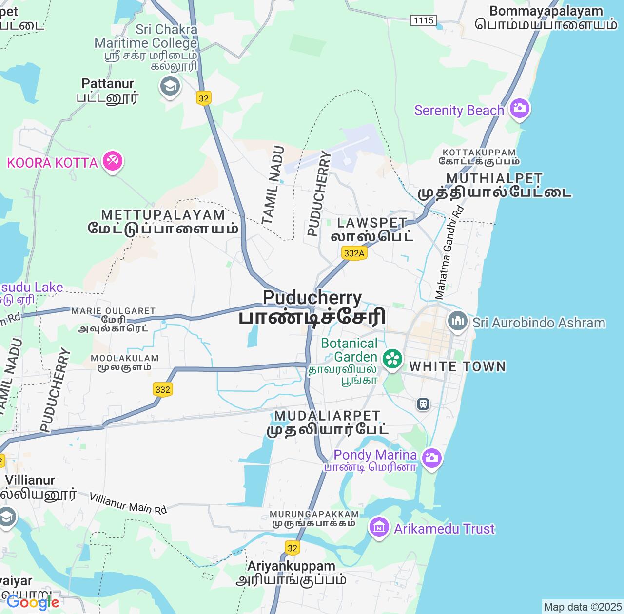 Map image for Intellectual Property Lawyers in Puducherry and India IP firms at coordinates  ; .