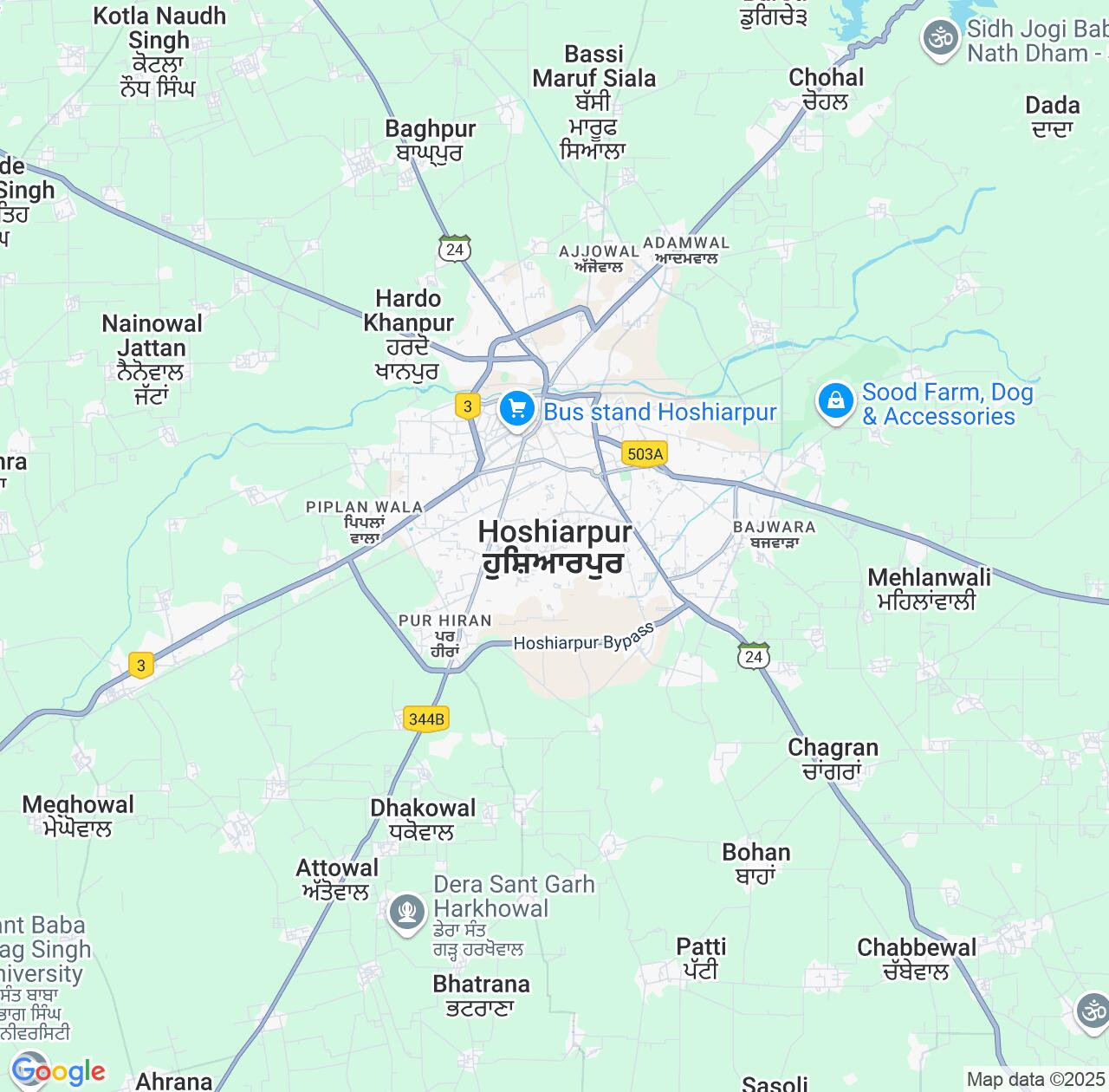 Map image for Intellectual Property Lawyers in Hoshiarpur and Punjab IP firms at coordinates  ; .