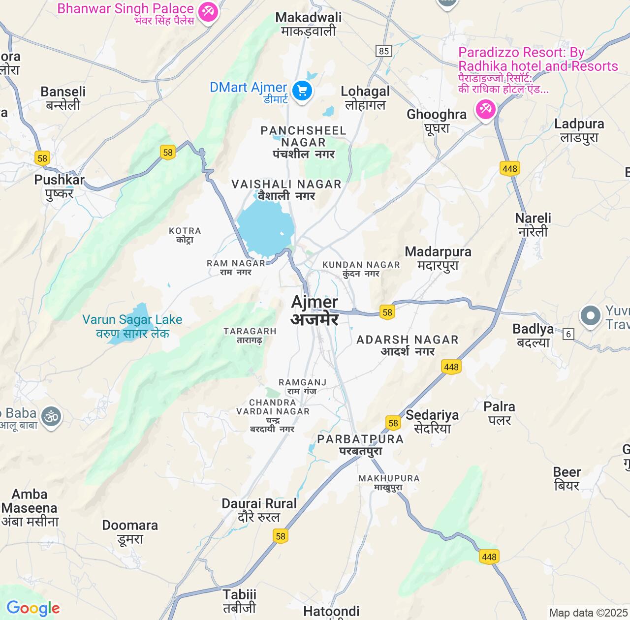 Map image for Intellectual Property Lawyers in Ajmer and Rajasthan IP firms at coordinates  ; .
