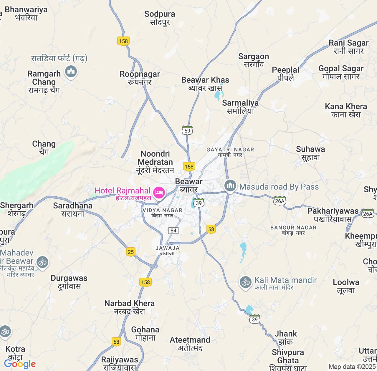 Map image for Intellectual Property Lawyers in Beawar and Rajasthan IP firms at coordinates  ; .
