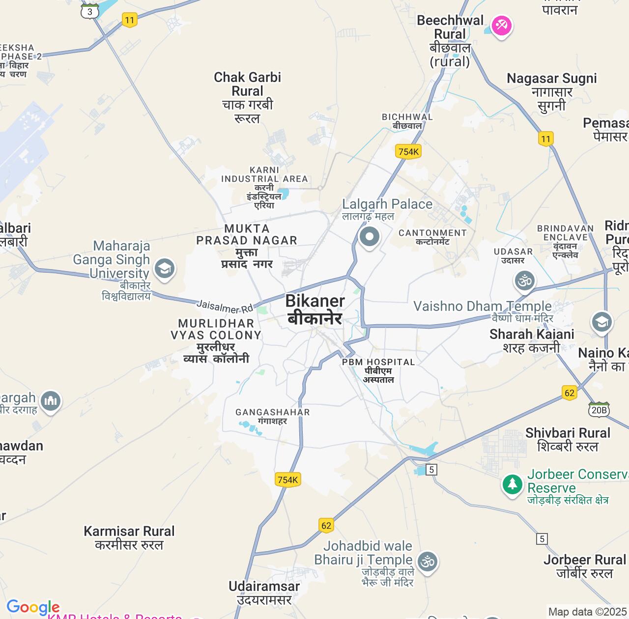 Map image for Intellectual Property Lawyers in Bikaner and Rajasthan IP firms at coordinates  ; .