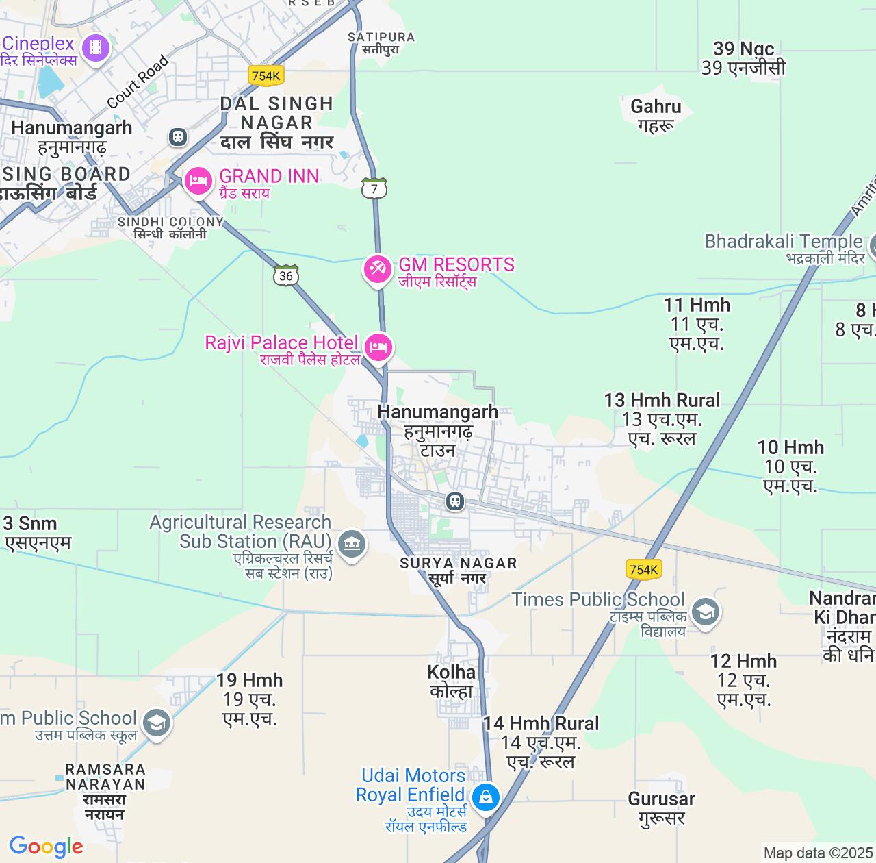 Map image for Intellectual Property Lawyers in Hanumangarh and Rajasthan IP firms at coordinates  ; .