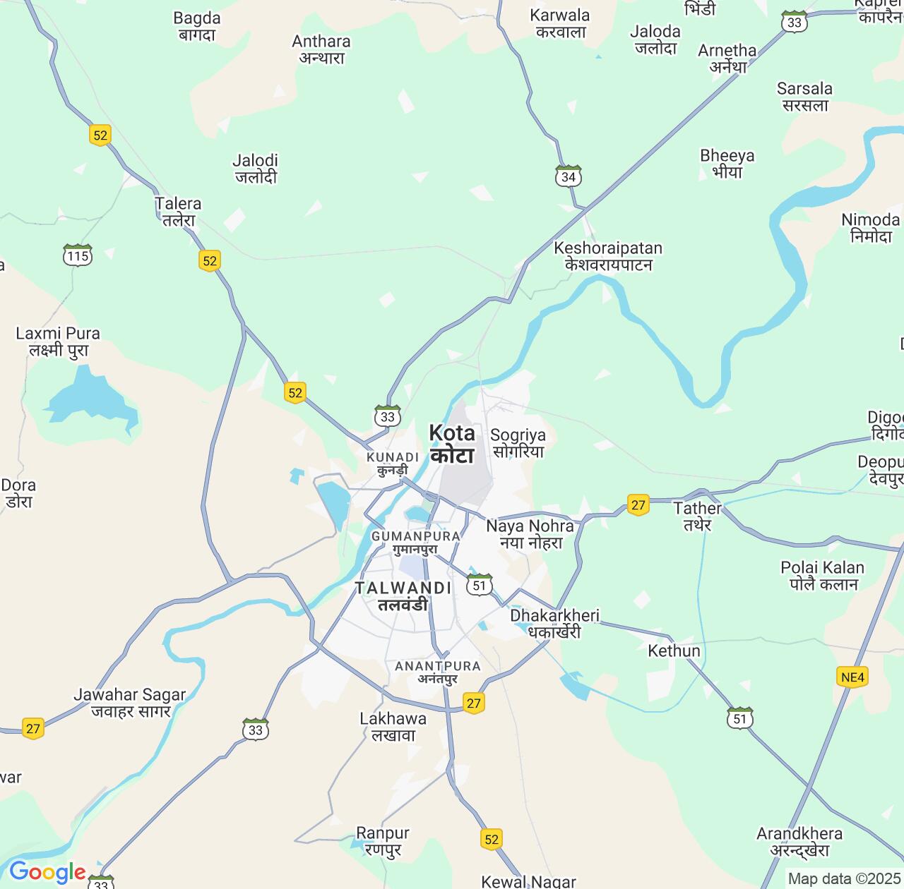 Map image for Intellectual Property Lawyers in Kota and Rajasthan IP firms at coordinates  ; .