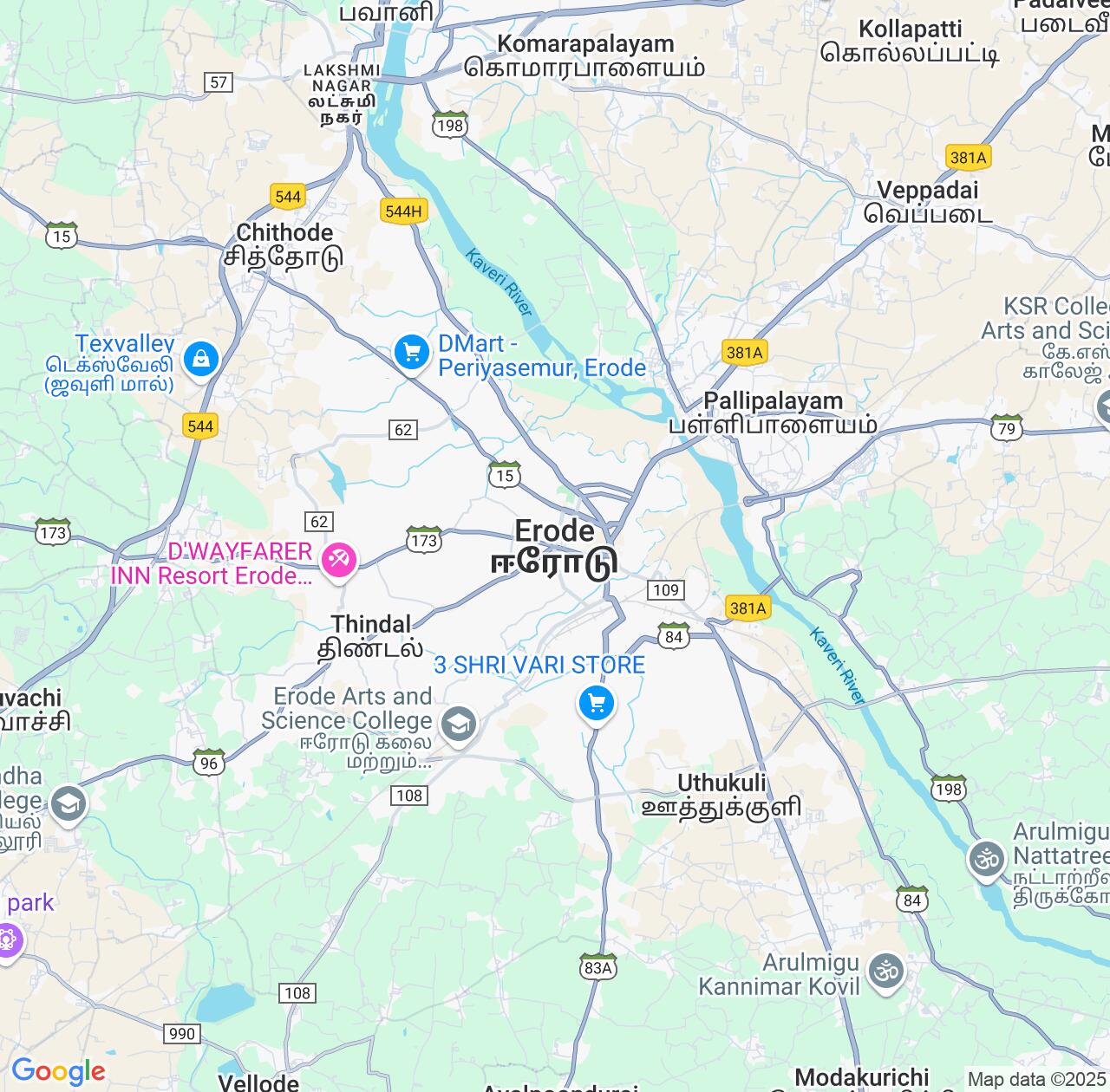 Map image for Intellectual Property Lawyers in Erode and Tamil Nadu IP firms at coordinates  ; .