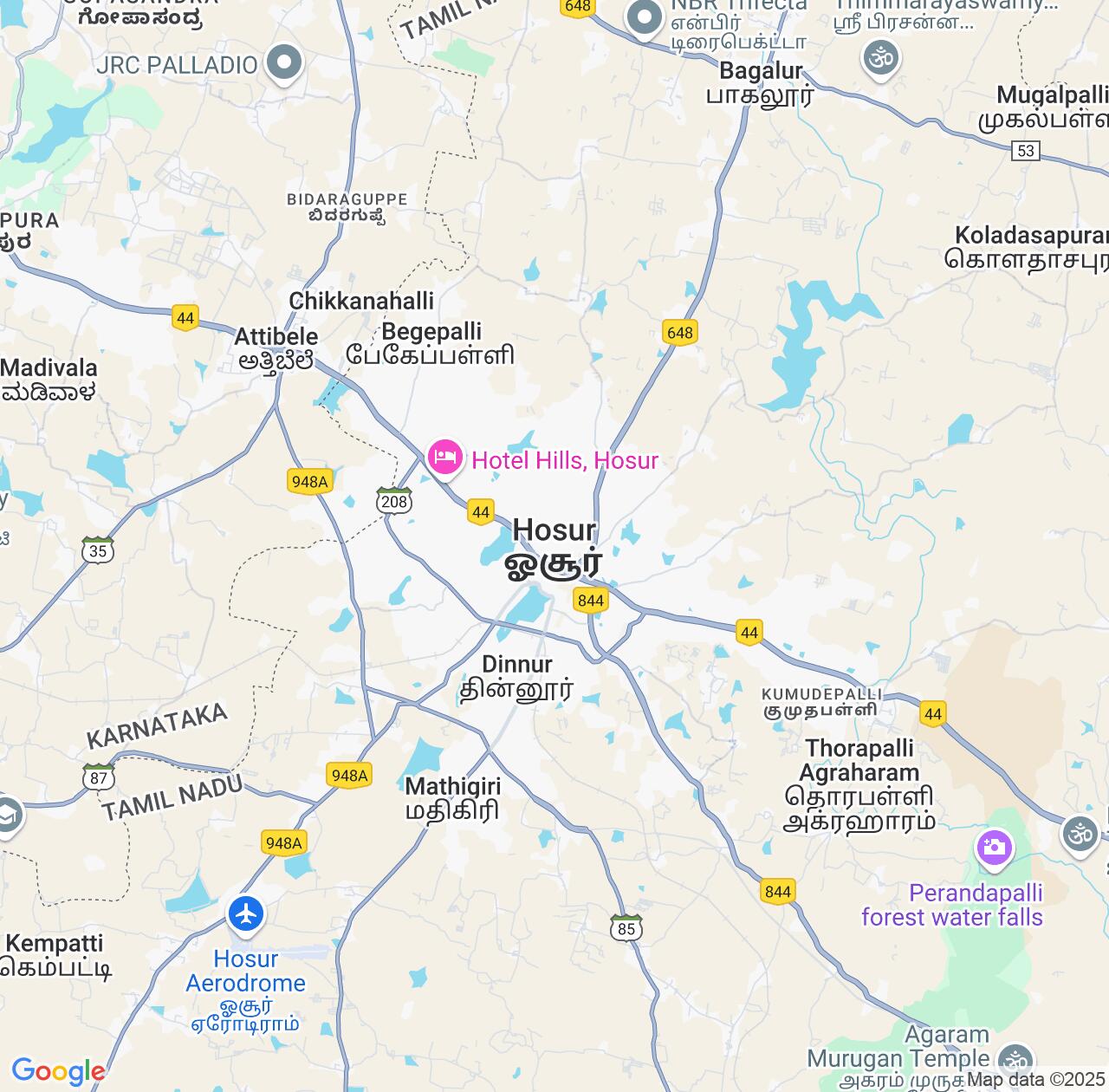 Map image for Intellectual Property Lawyers in Hosur and Tamil Nadu IP firms at coordinates  ; .