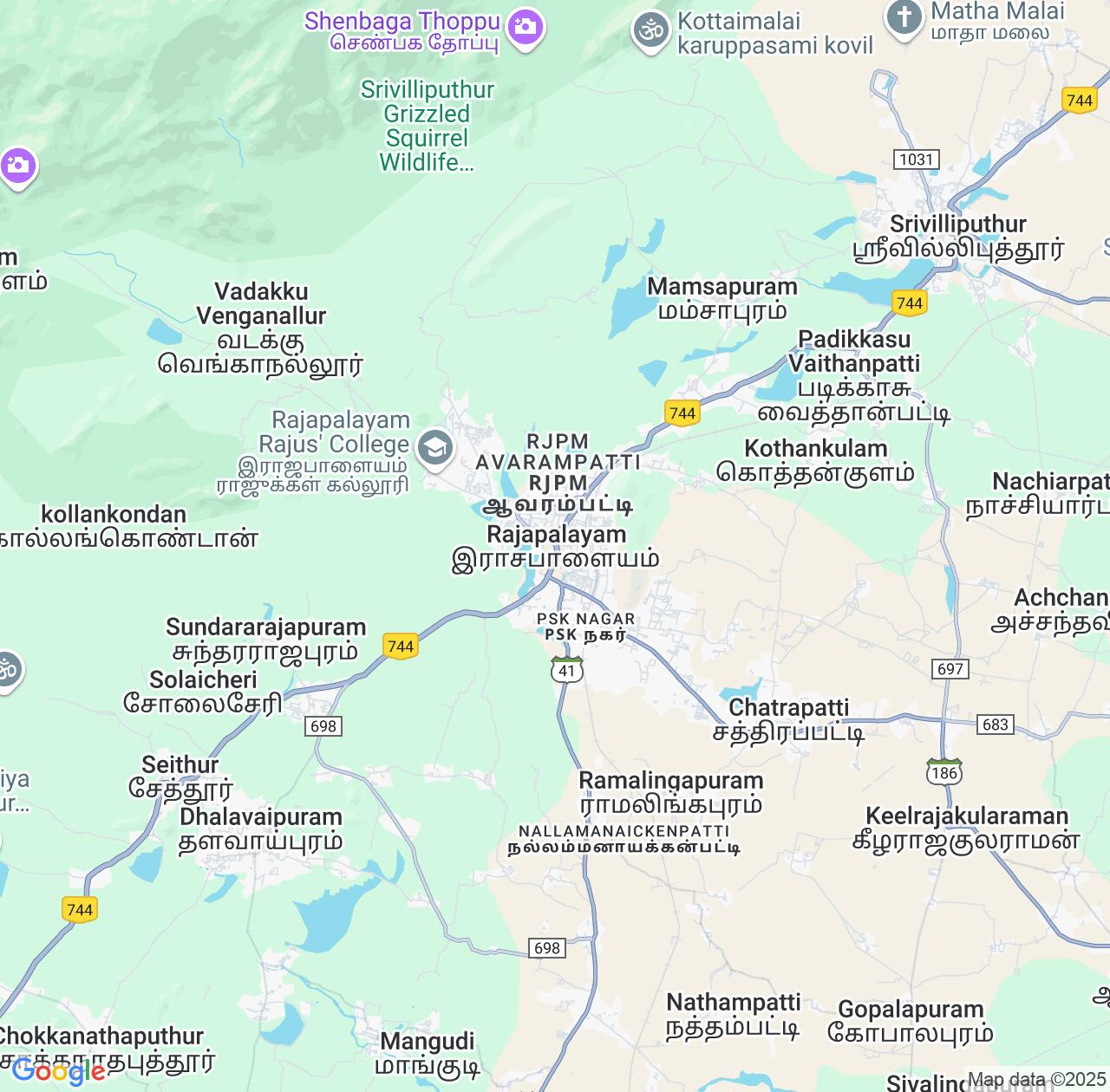 Map image for Intellectual Property Lawyers in Rajapalaiyam and Tamil Nadu IP firms at coordinates  ; .