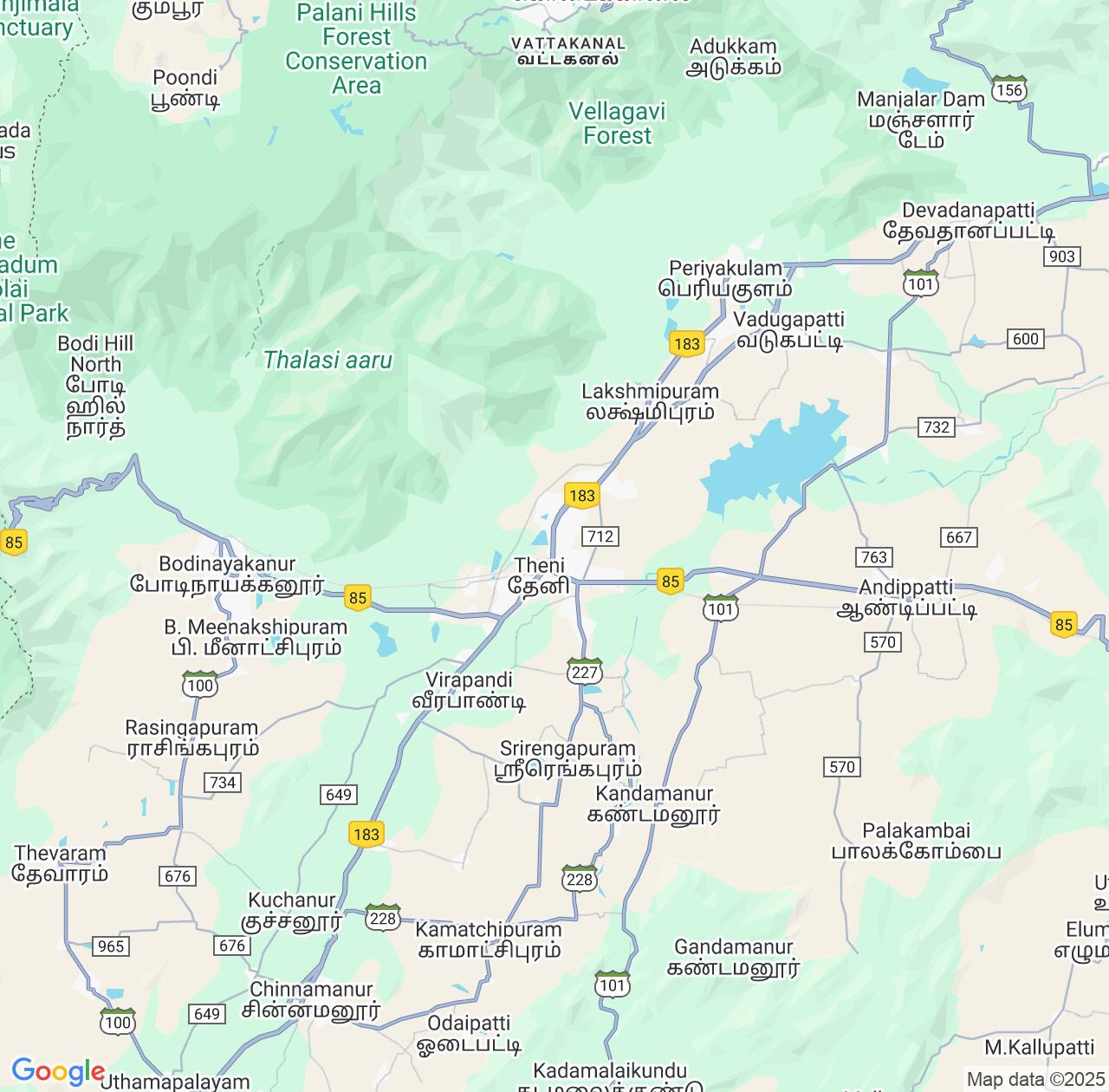 Map image for Intellectual Property Lawyers in Teni and Tamil Nadu IP firms at coordinates  ; .