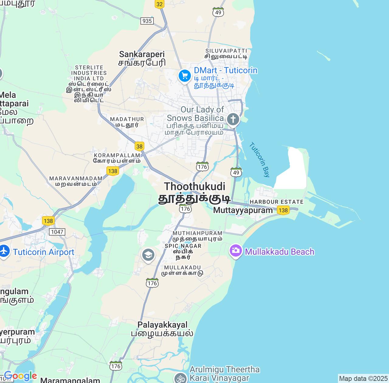 Map image for Intellectual Property Lawyers in Thoothukudi and Tamil Nadu IP firms at coordinates  ; .