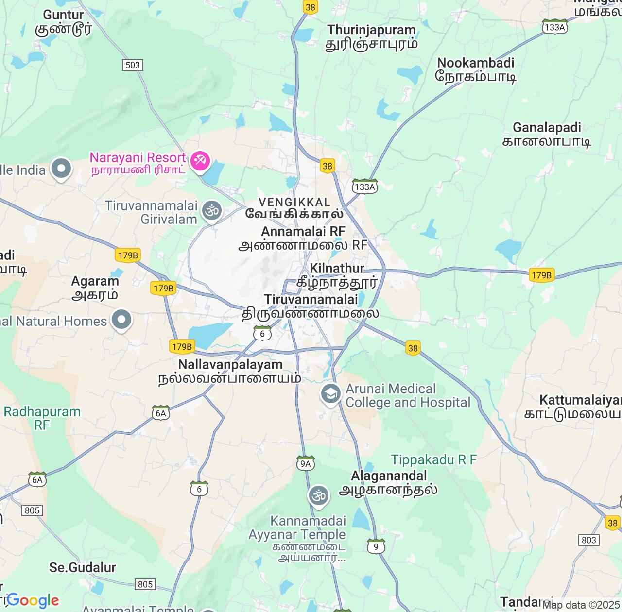 Map image for Intellectual Property Lawyers in Tiruvannamalai and Tamil Nadu IP firms at coordinates  ; .