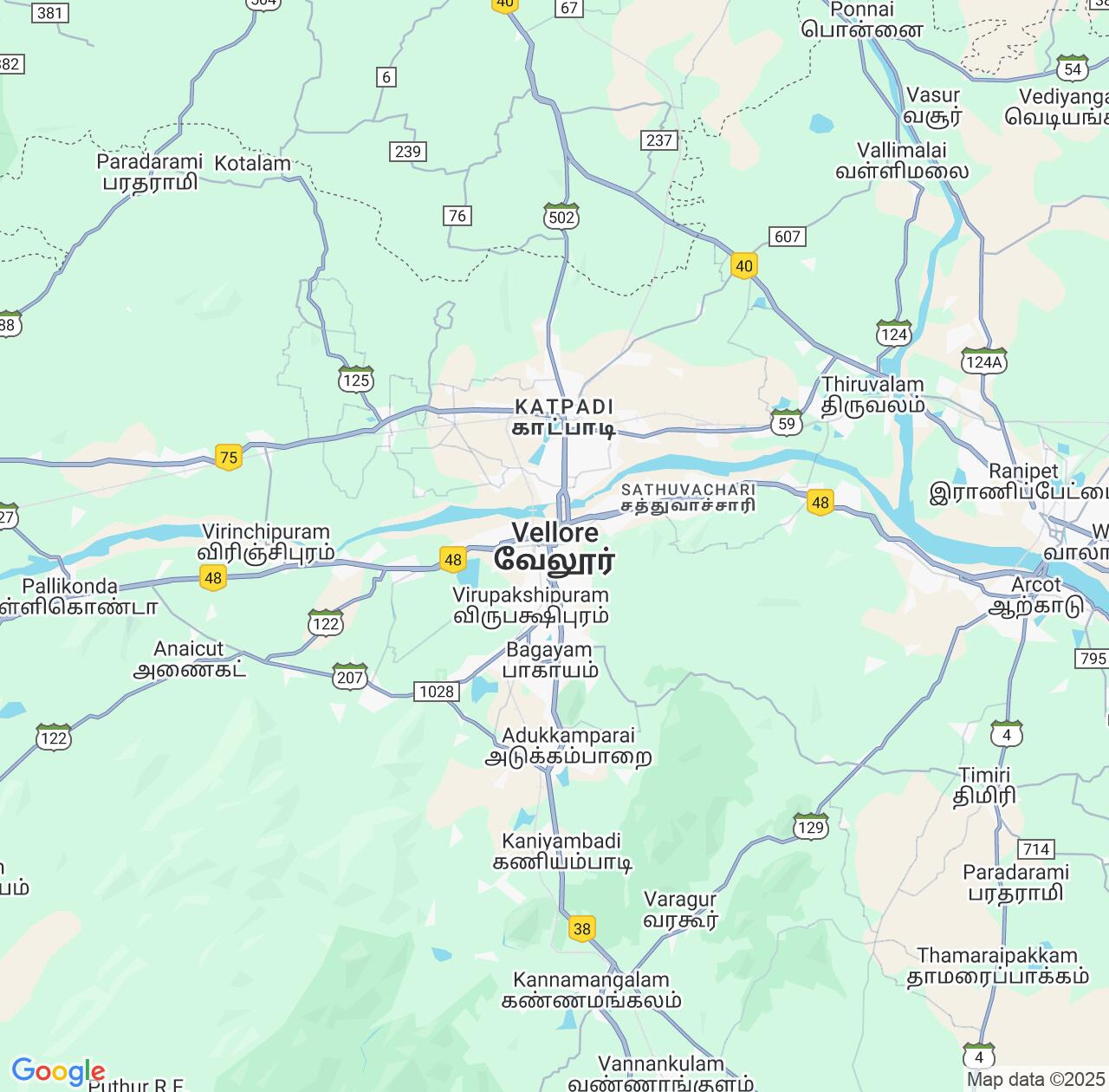 Map image for Intellectual Property Lawyers in Vellore and Tamil Nadu IP firms at coordinates  ; .