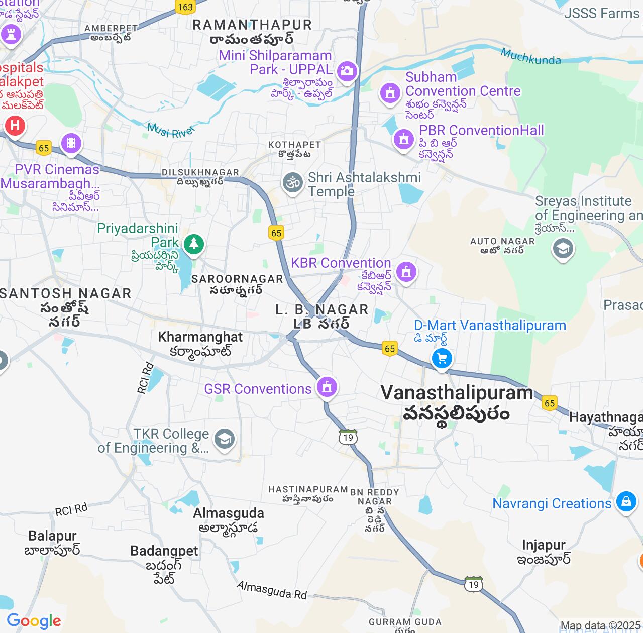 Map image for Intellectual Property Lawyers in Lal Bahadur Nagar and Telangana IP firms at coordinates  ; .