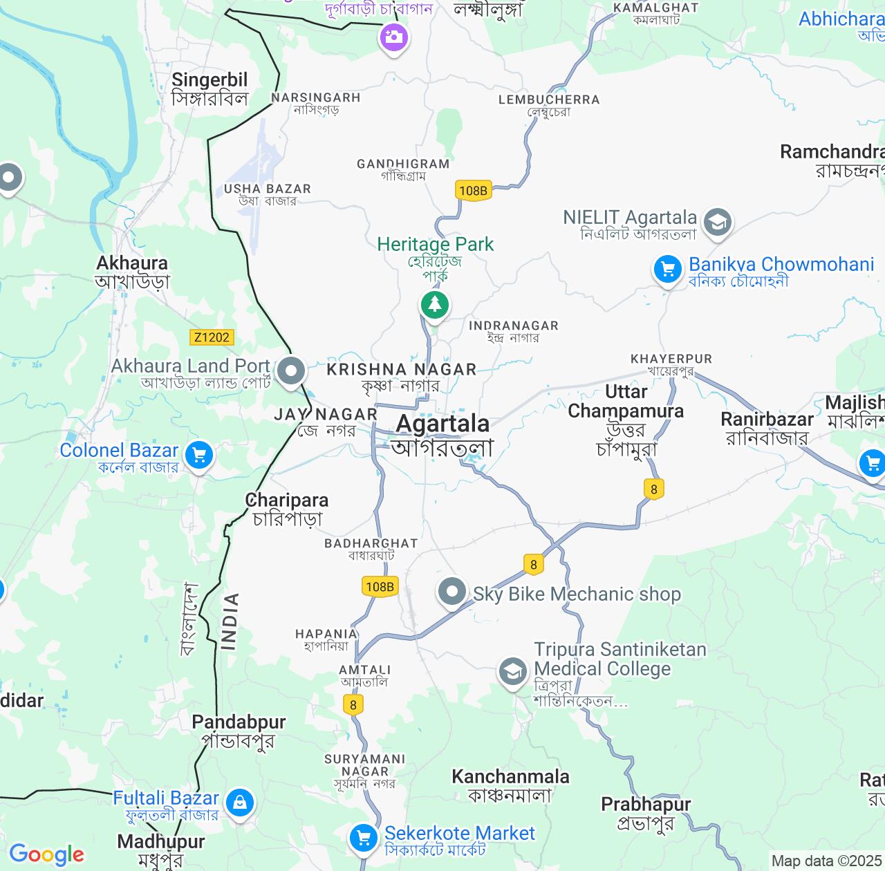Map image for Intellectual Property Lawyers in Agartala and Tripura IP firms at coordinates  ; .