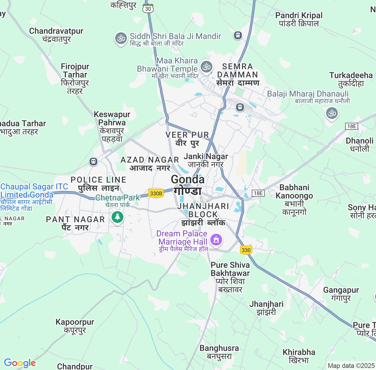 Map image for Intellectual Property Lawyers in Gonda City and Uttar Pradesh IP firms at coordinates  ; .