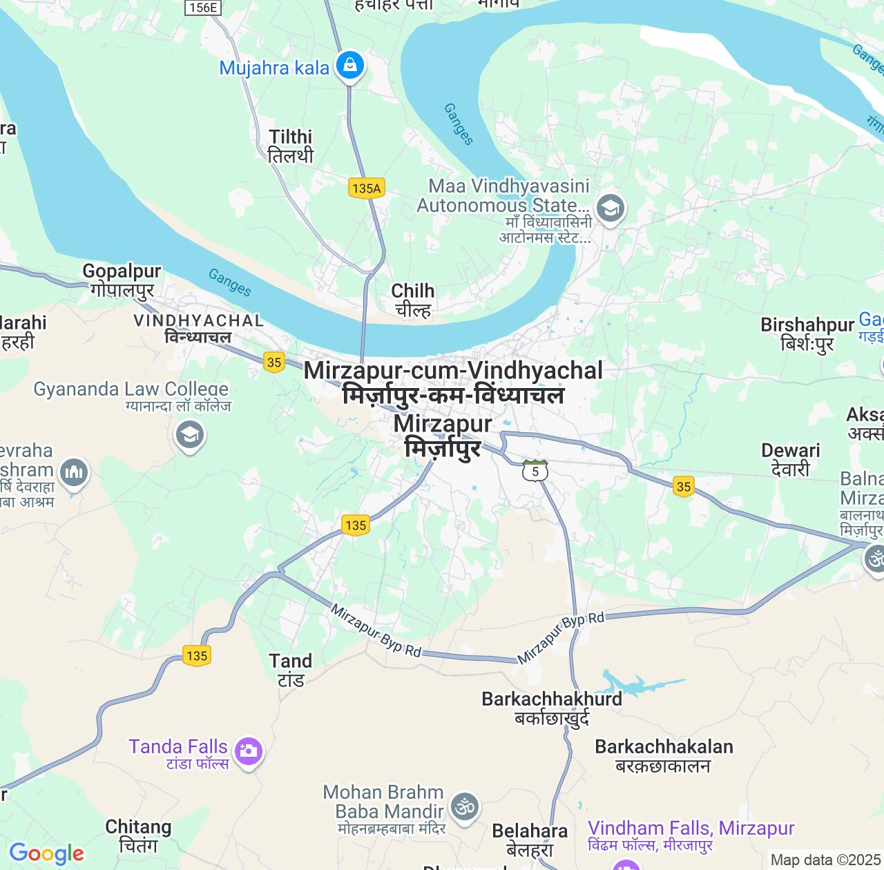 Map image for Intellectual Property Lawyers in Mirzapur and Uttar Pradesh IP firms at coordinates  ; .