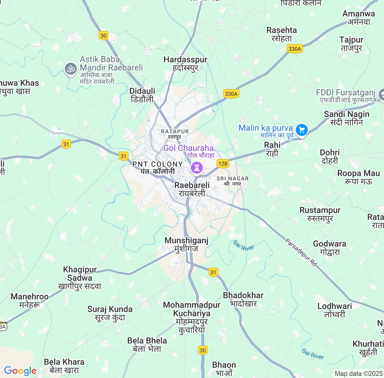 Map image for Intellectual Property Lawyers in Raebareli and Uttar Pradesh IP firms at coordinates  ; .