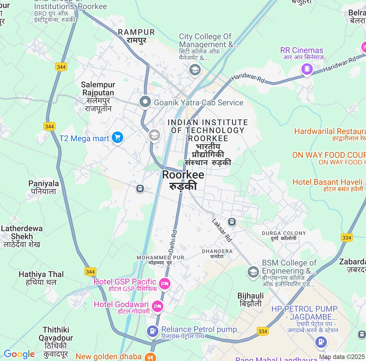 Map image for Intellectual Property Lawyers in Roorkee and Uttarakhand IP firms at coordinates  ; .
