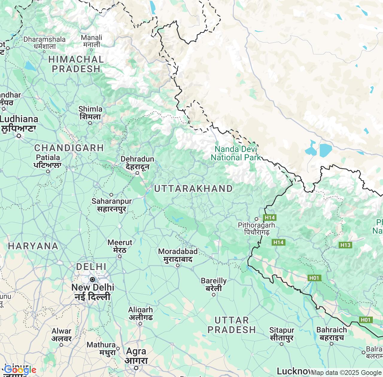 Map image for Intellectual Property Lawyers in Uttarakhand and India IP firms at coordinates  ; .