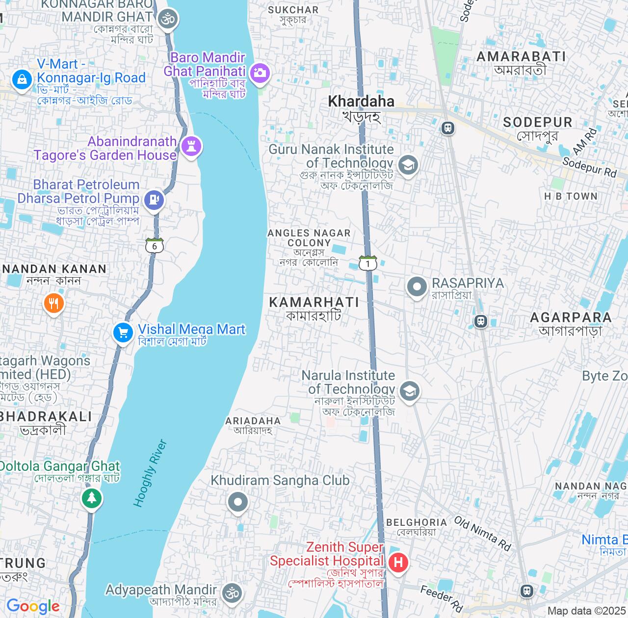 Map image for Intellectual Property Lawyers in Kamarhati and West Bengal IP firms at coordinates  ; .