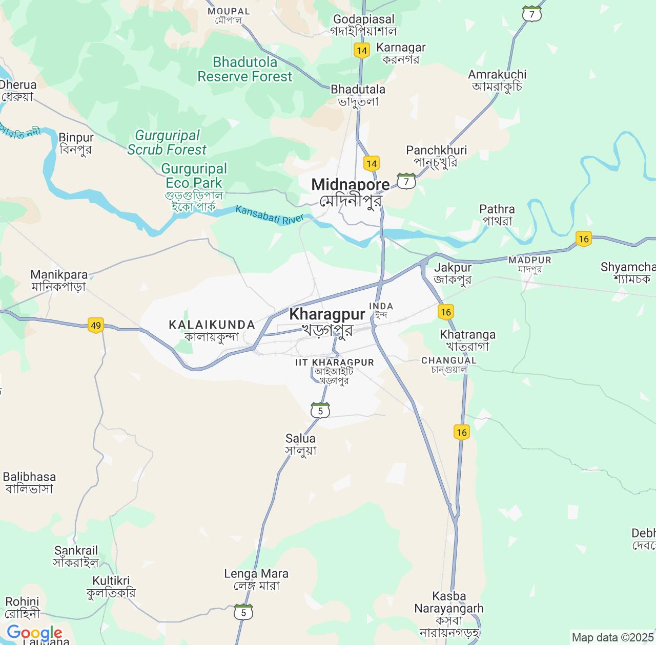 Map image for Intellectual Property Lawyers in Kharagpur and West Bengal IP firms at coordinates  ; .