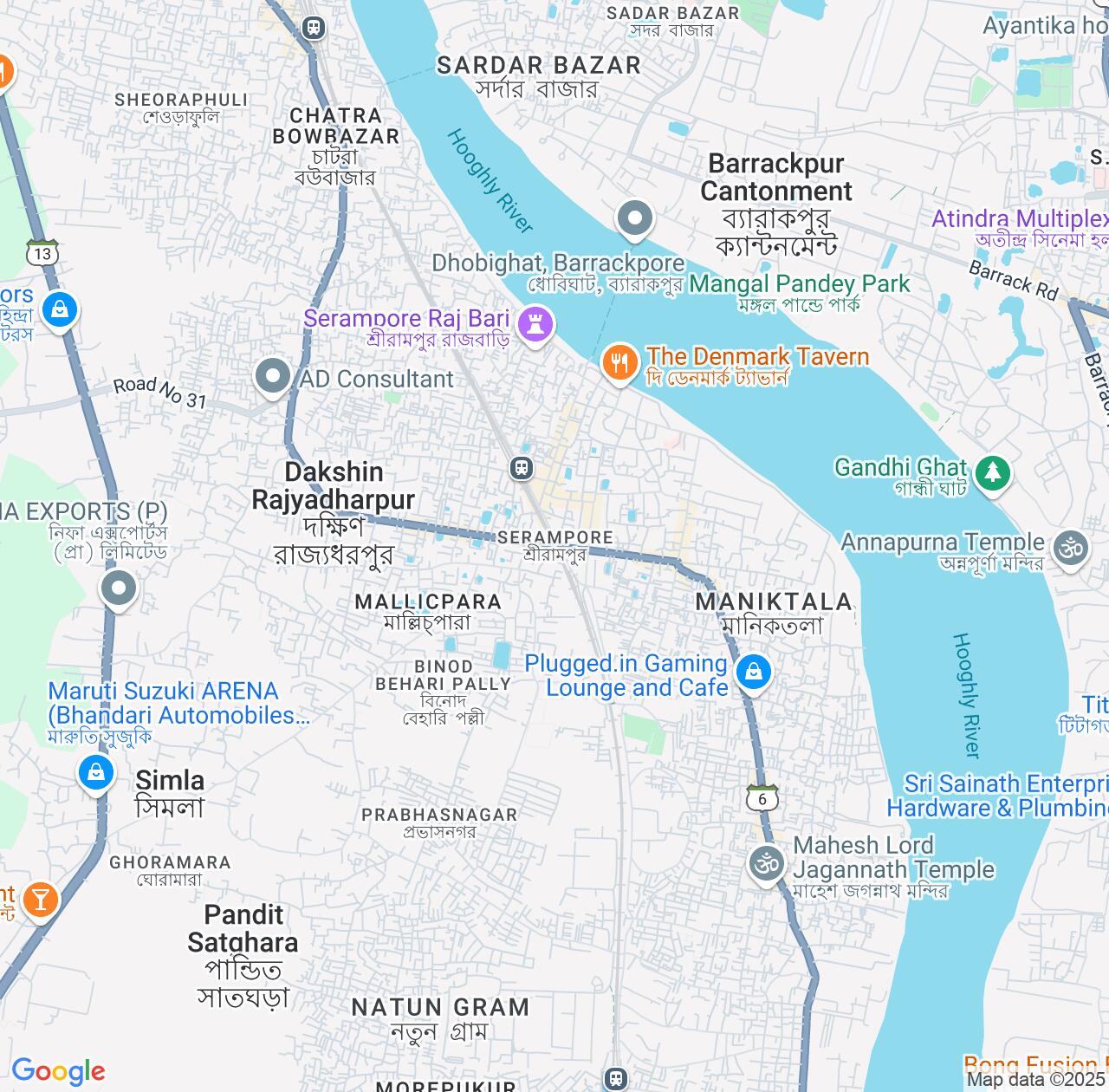 Map image for Intellectual Property Lawyers in Shrirampur and West Bengal IP firms at coordinates  ; .