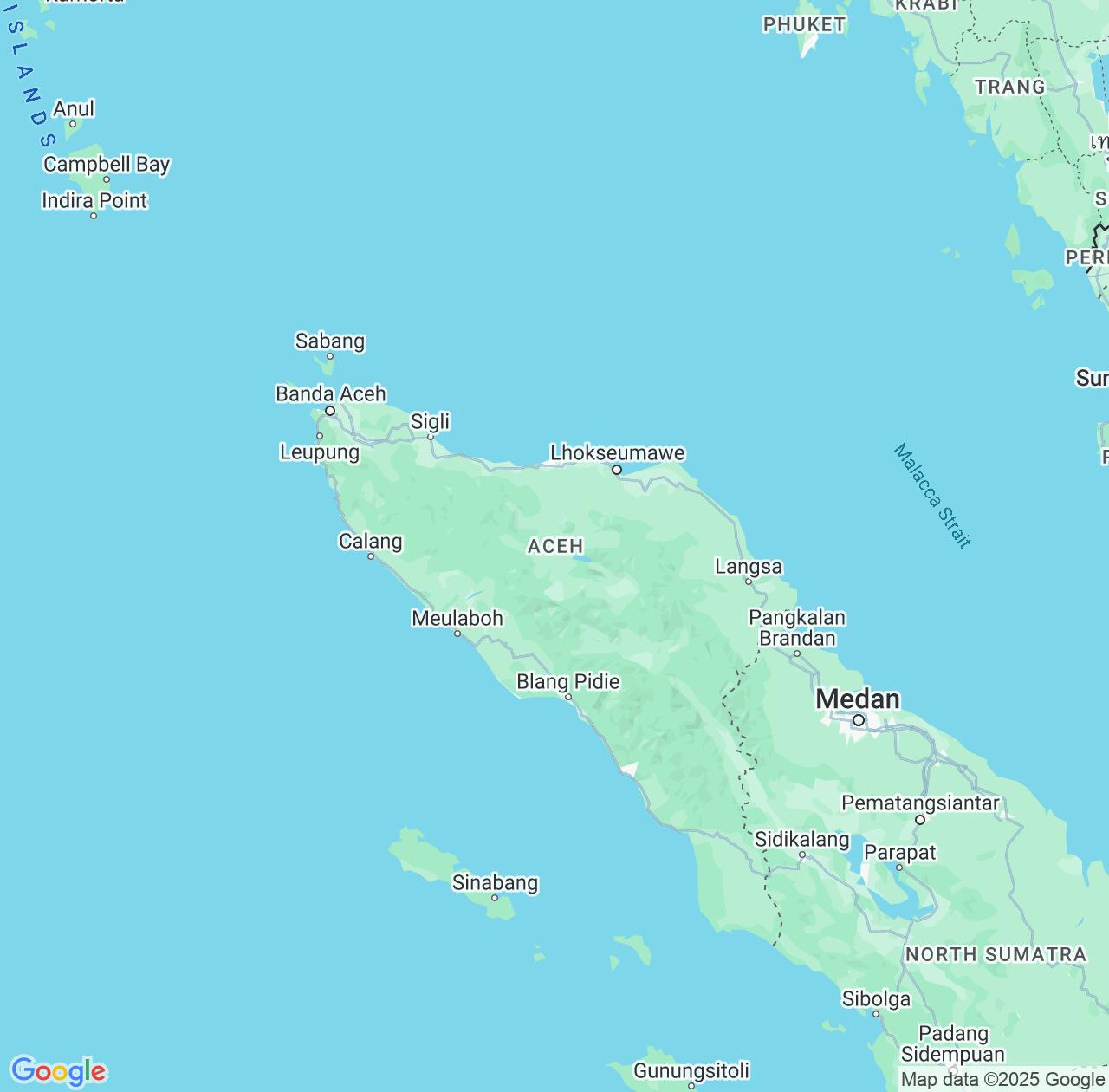 Map image for Intellectual Property Lawyers in Aceh and Indonesia IP firms at coordinates  ; .