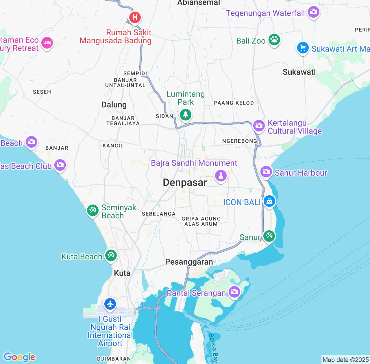 Map image for Intellectual Property Lawyers in Denpasar and Bali IP firms at coordinates  ; .