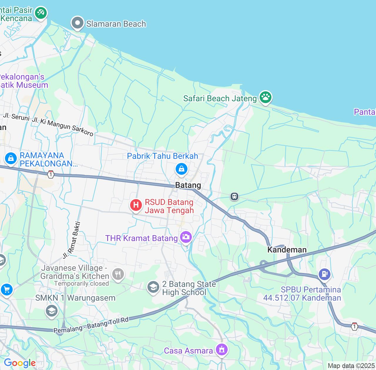 Map image for Intellectual Property Lawyers in Batang and Central Java IP firms at coordinates  ; .