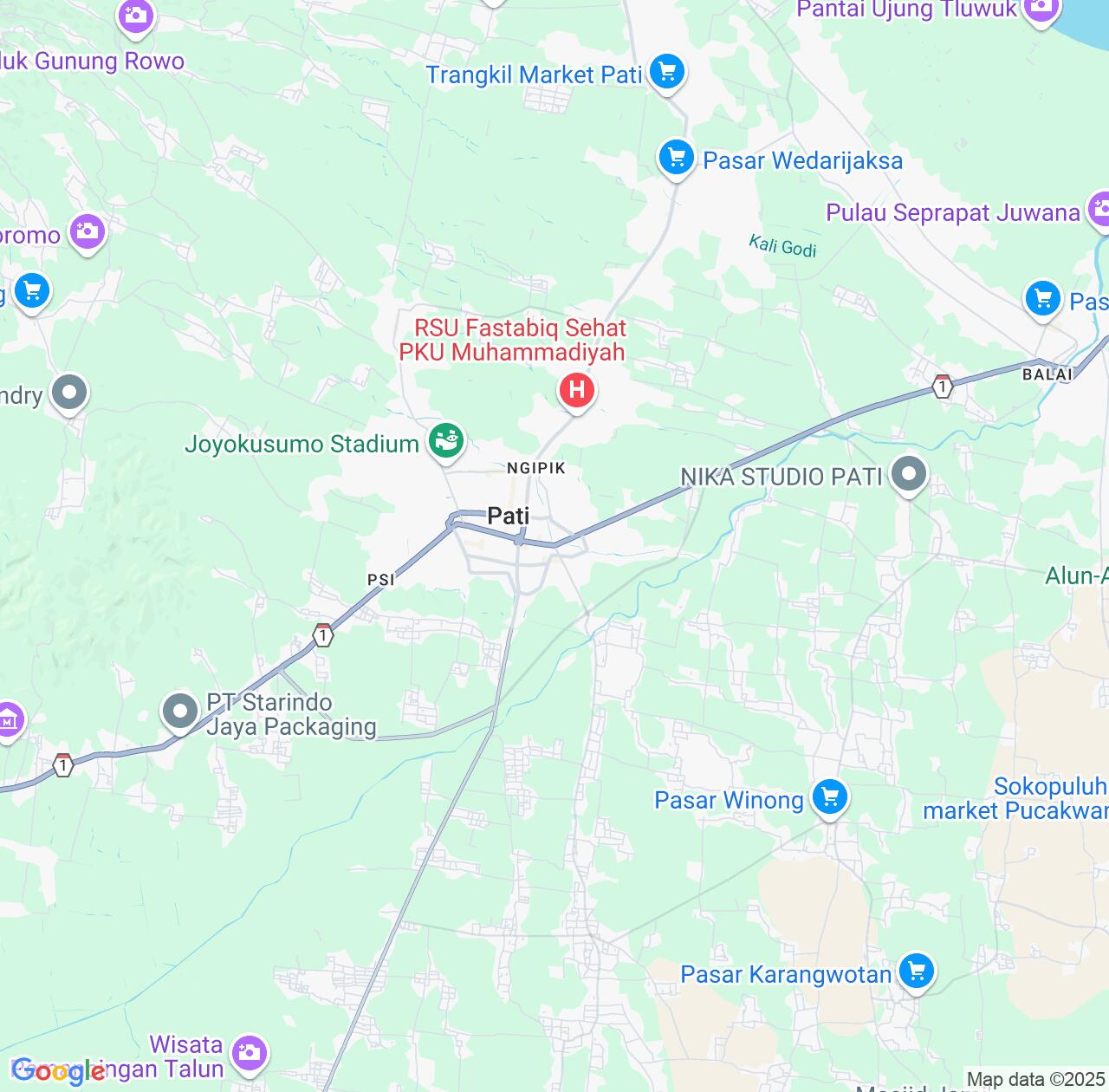 Map image for Intellectual Property Lawyers in Pati and Central Java IP firms at coordinates  ; .