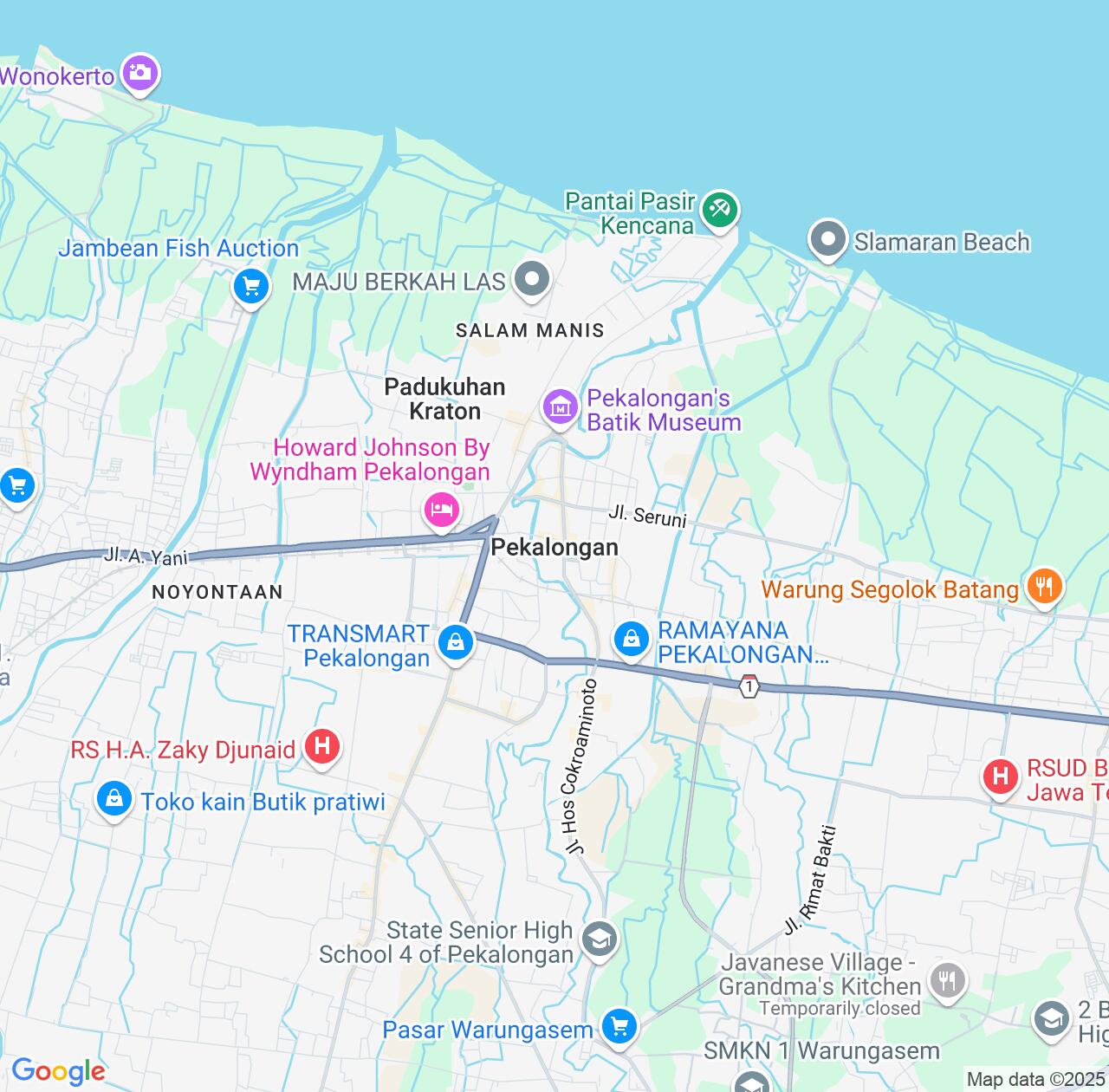 Map image for Intellectual Property Lawyers in Pekalongan and Central Java IP firms at coordinates  ; .