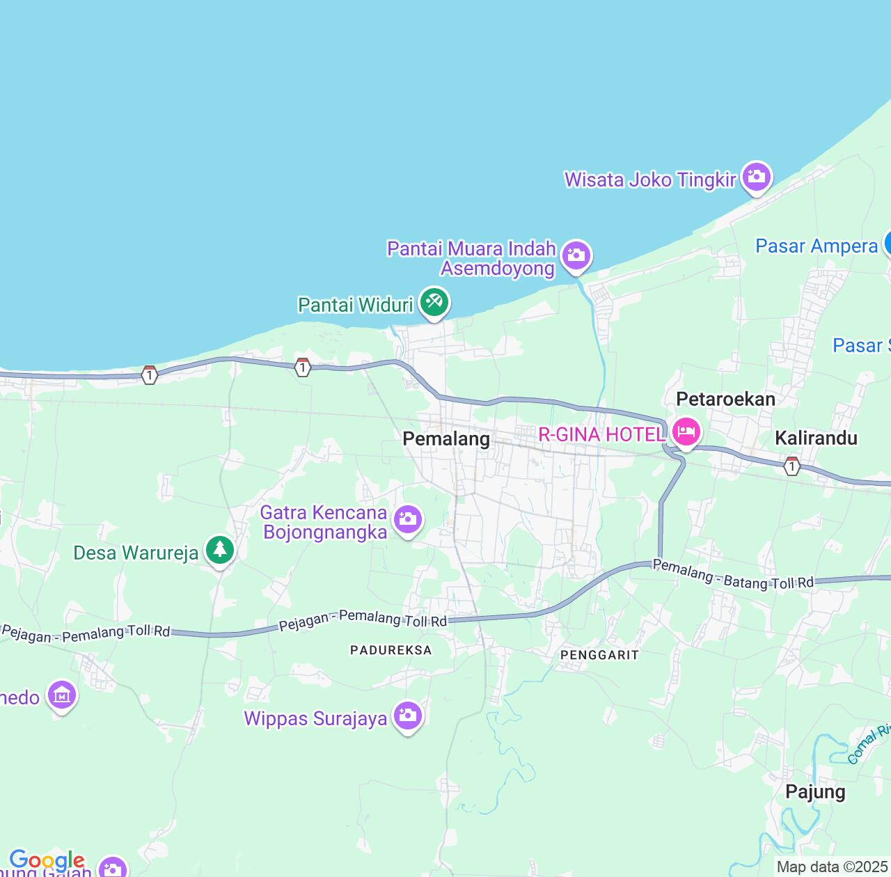 Map image for Intellectual Property Lawyers in Pemalang and Central Java IP firms at coordinates  ; .