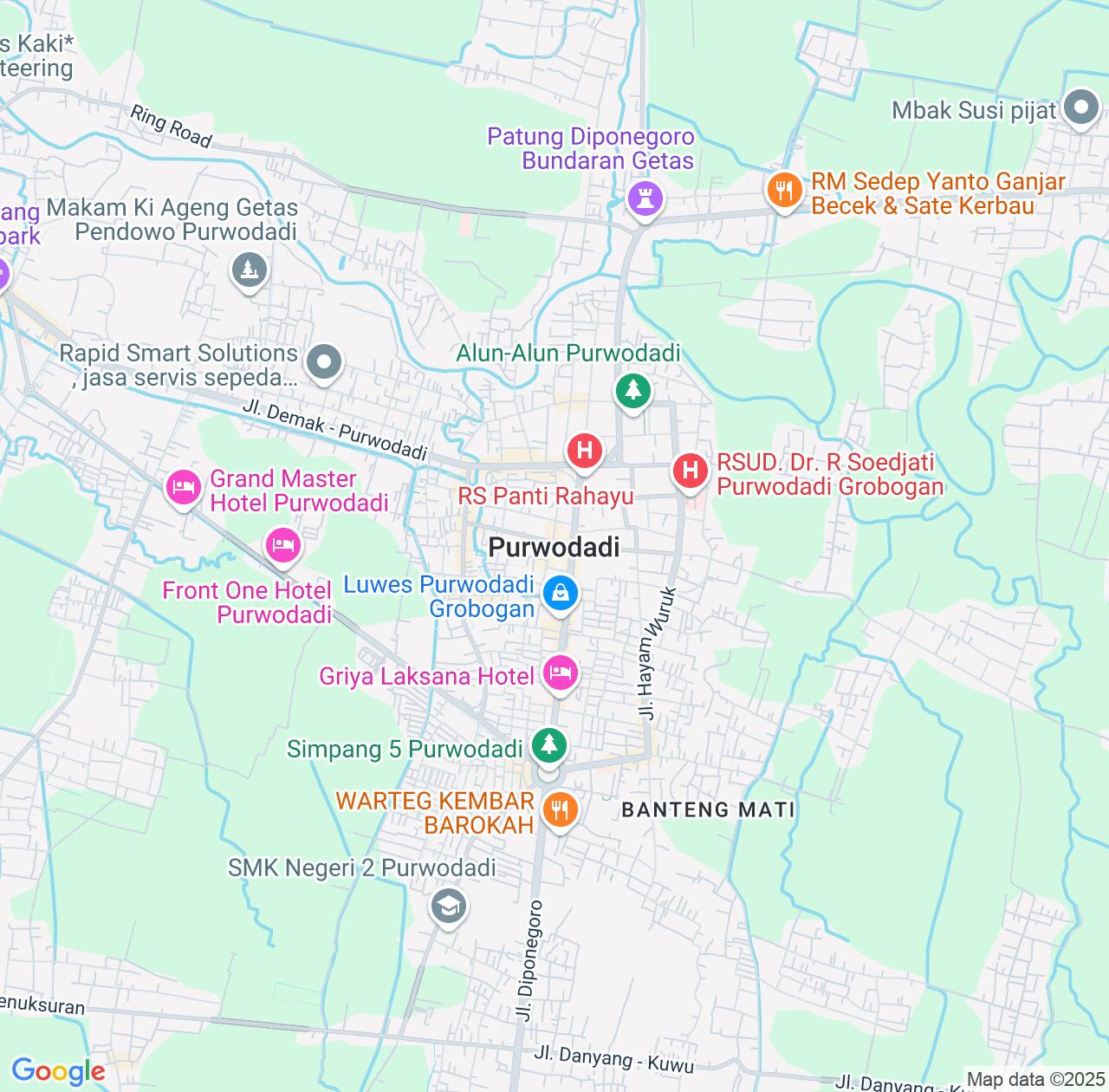 Map image for Intellectual Property Lawyers in Purwodadi and Central Java IP firms at coordinates  ; .