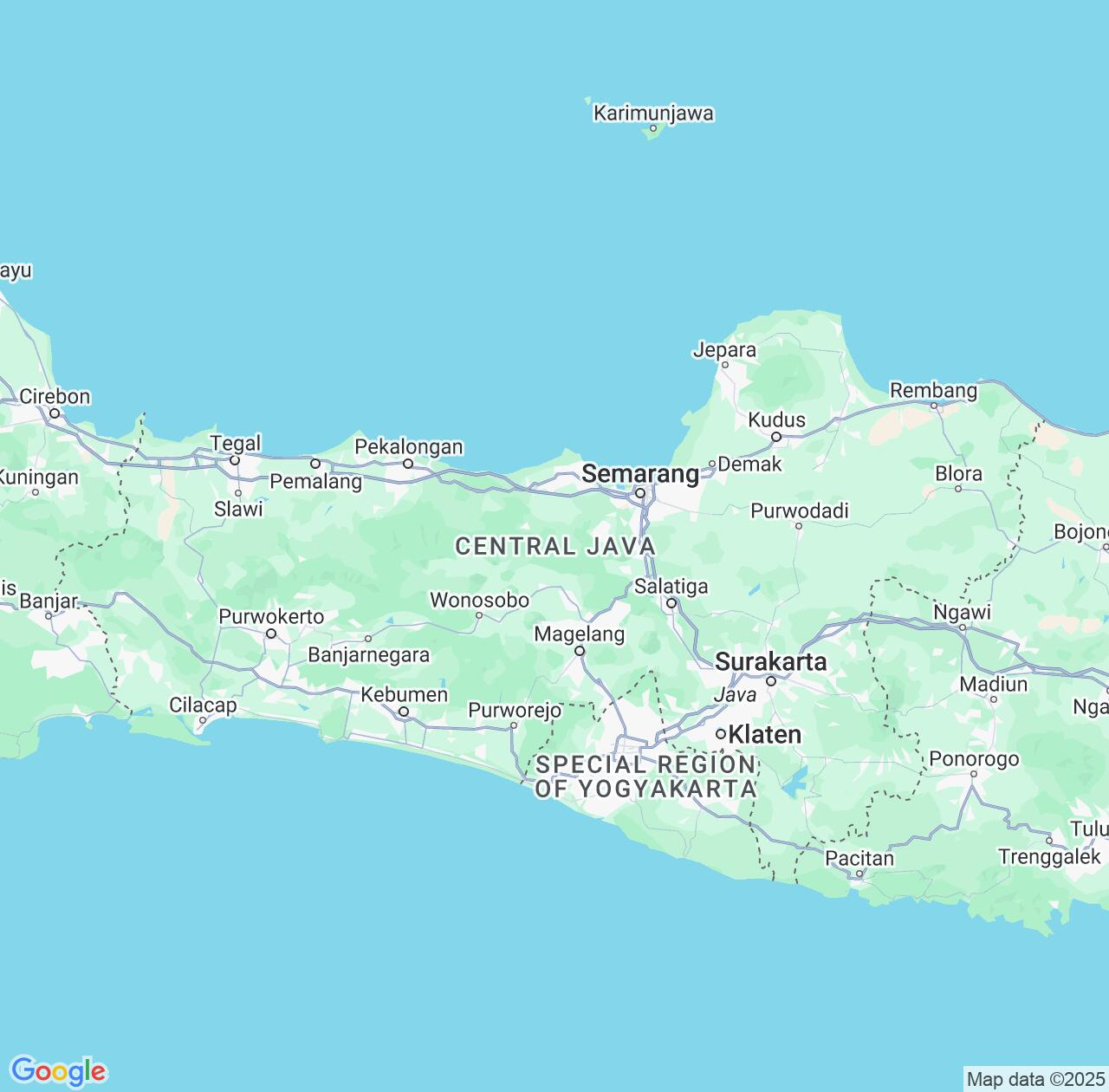 Map image for Intellectual Property Lawyers in Central Java and Indonesia IP firms at coordinates  ; .