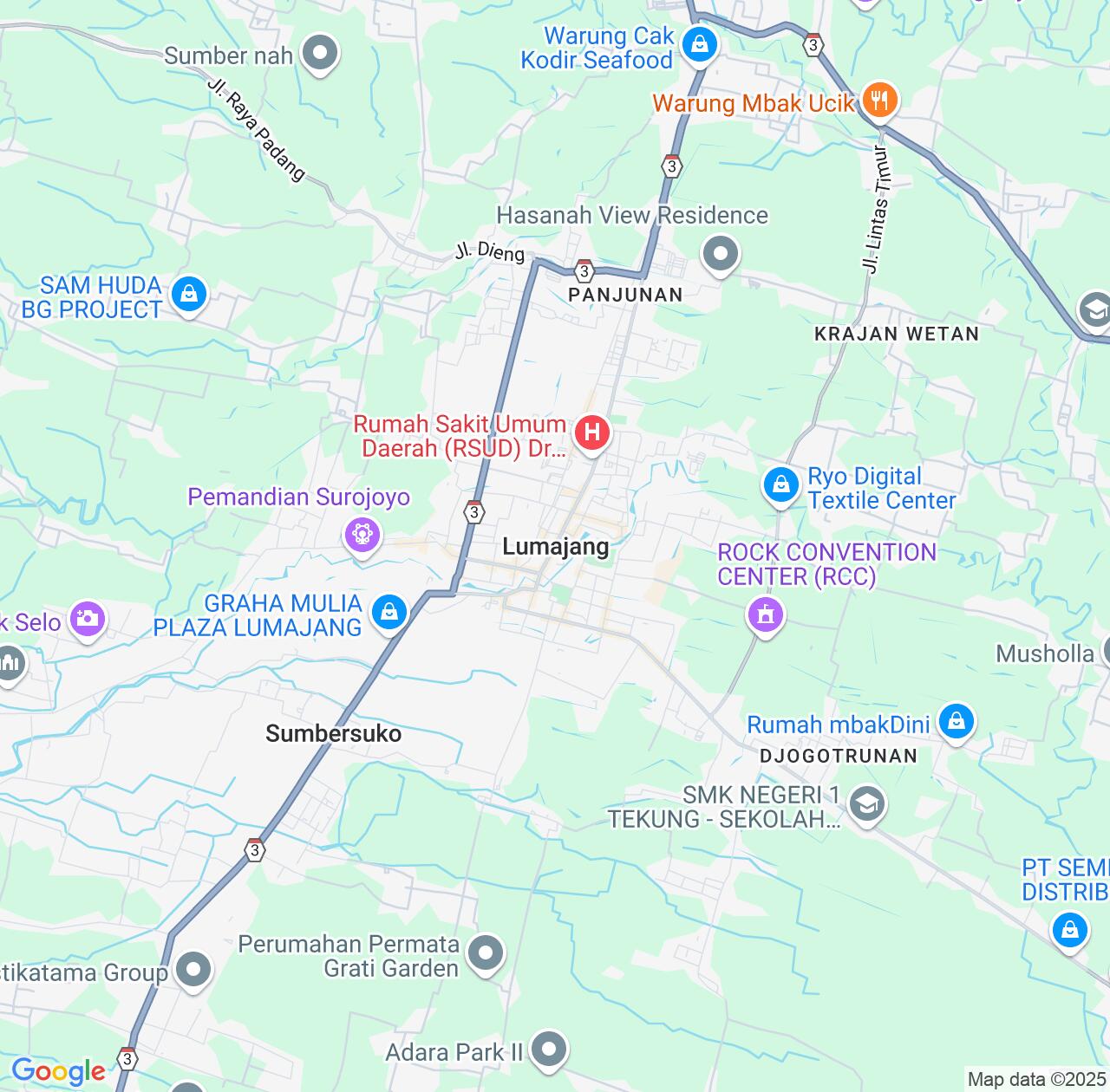 Map image for Intellectual Property Lawyers in Lumajang and East Java IP firms at coordinates  ; .
