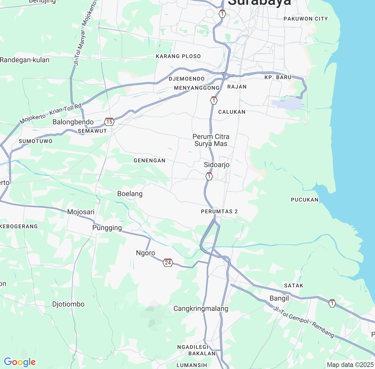 Map image for Intellectual Property Lawyers in Sidoarjo and East Java IP firms at coordinates  ; .