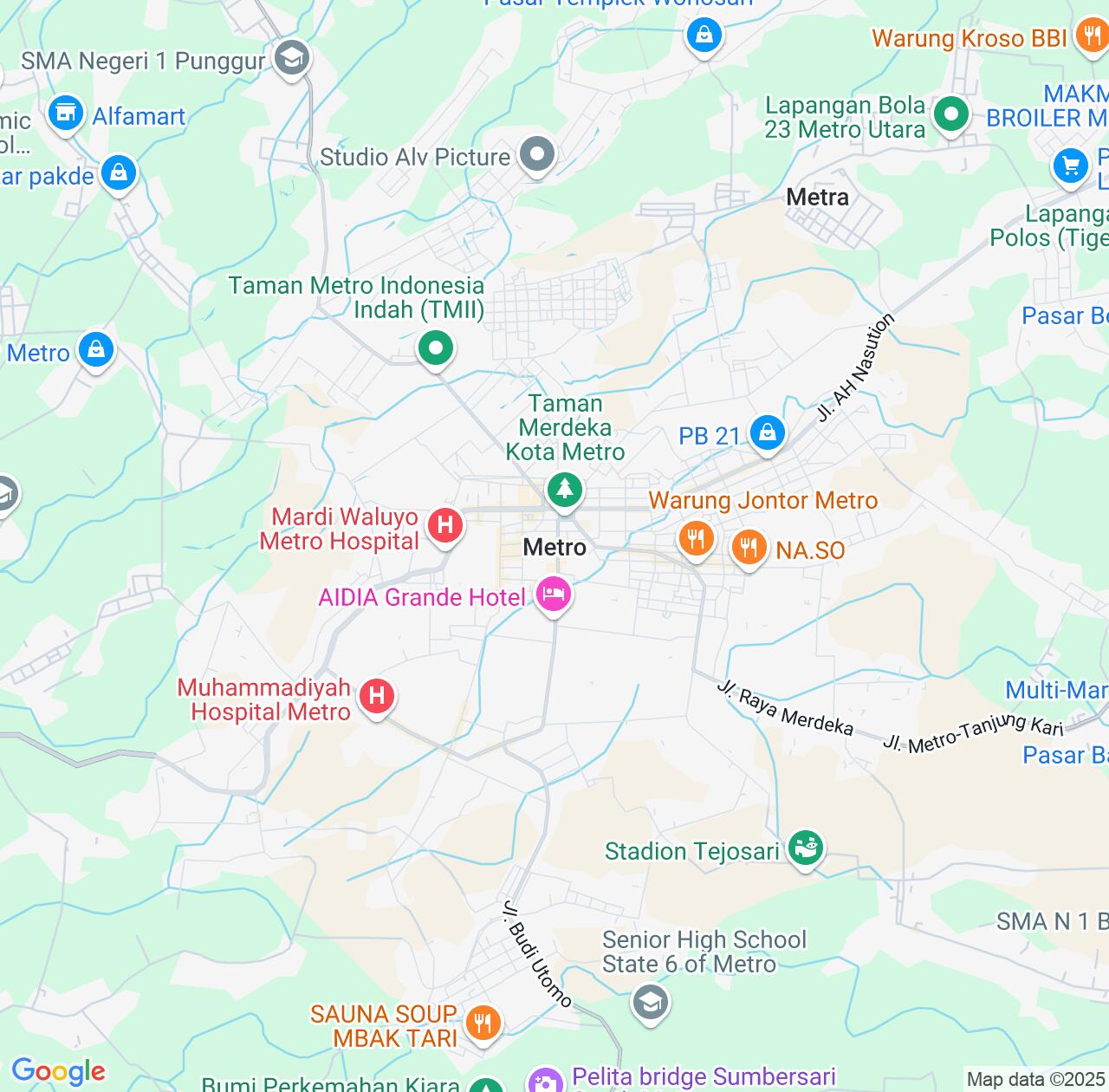 Map image for Intellectual Property Lawyers in Metro and Lampung IP firms at coordinates  ; .
