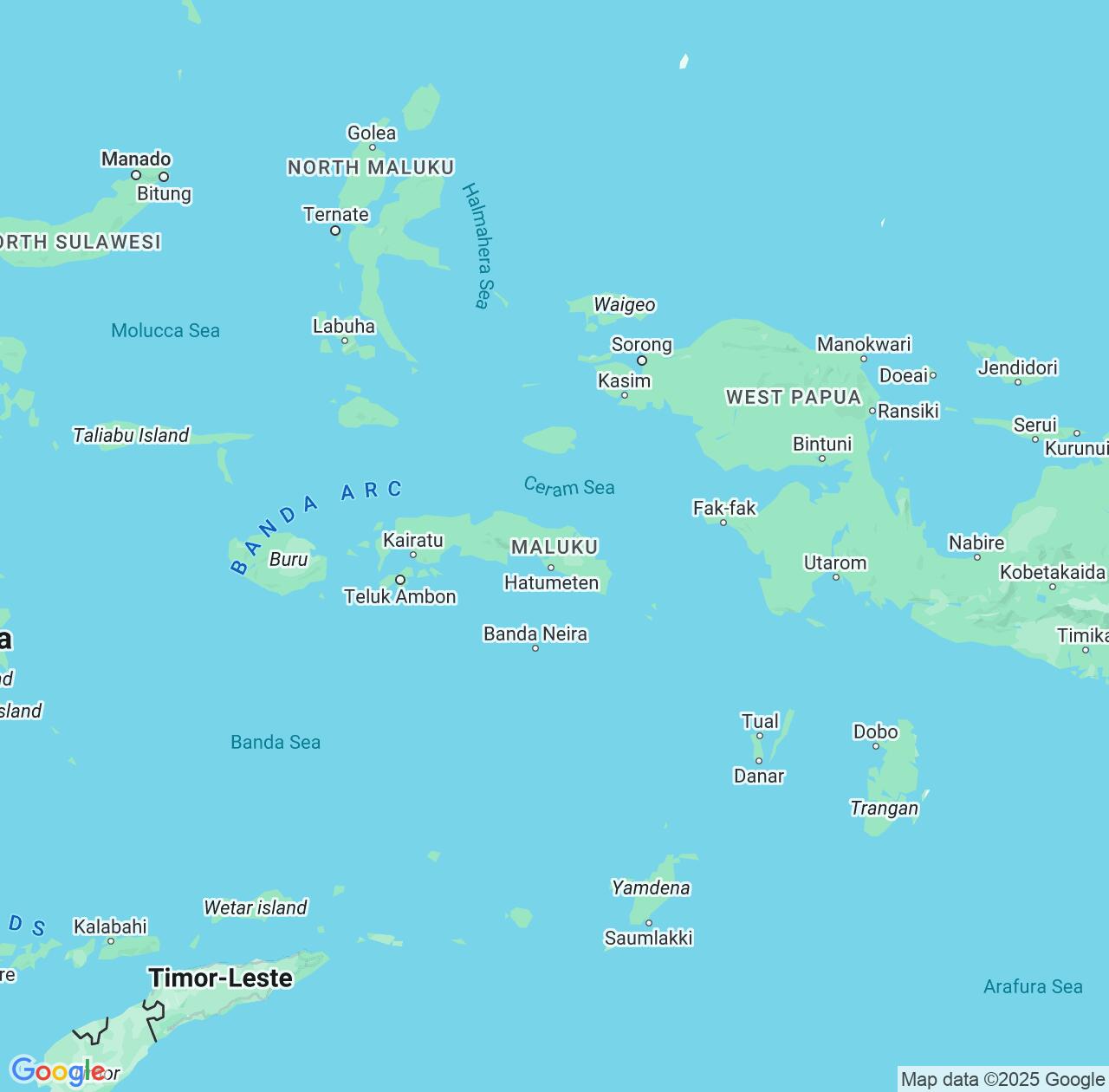 Map image for Intellectual Property Lawyers in Maluku and Indonesia IP firms at coordinates  ; .