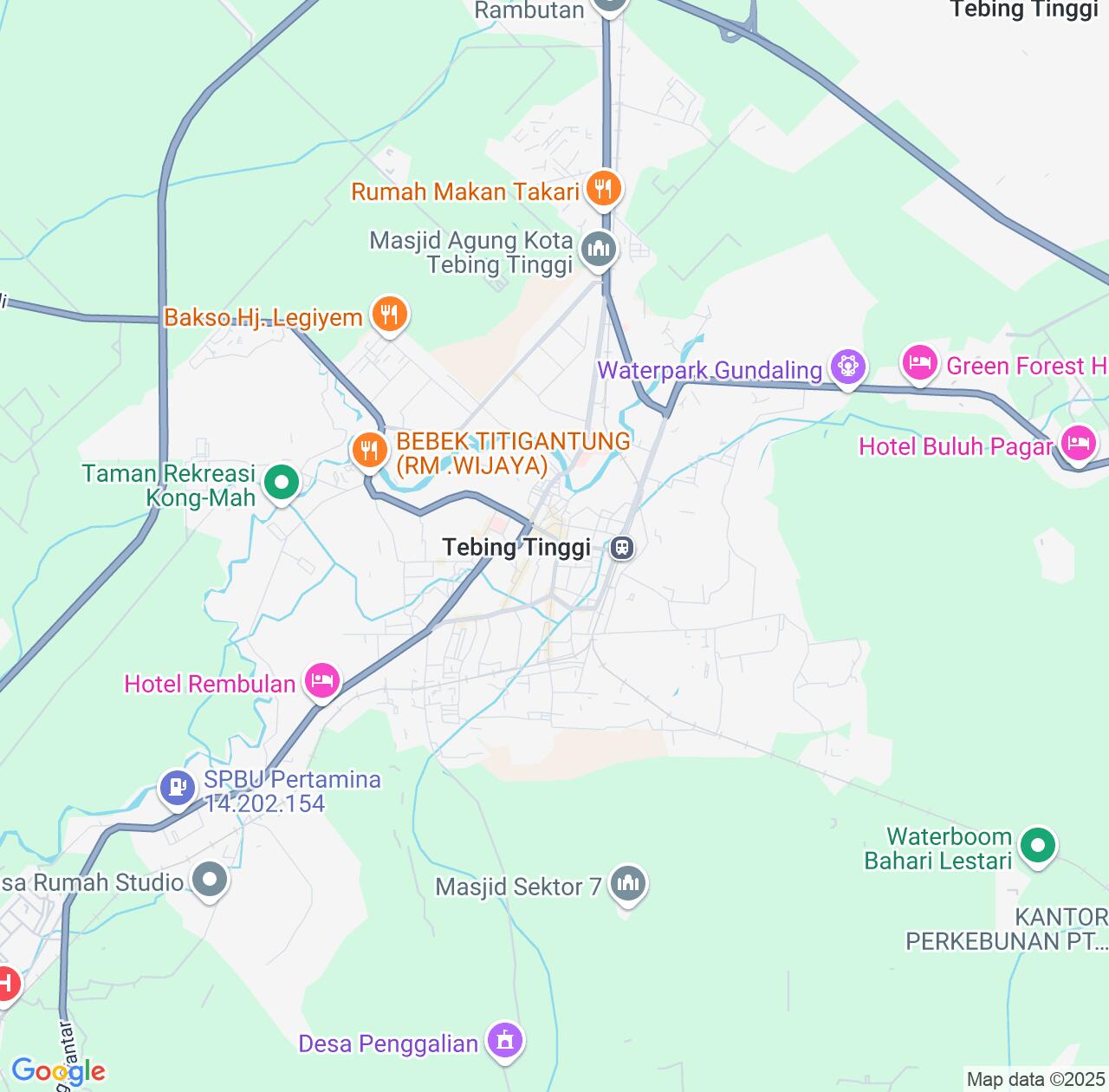 Map image for Intellectual Property Lawyers in Tebingtinggi and North Sumatra IP firms at coordinates  ; .