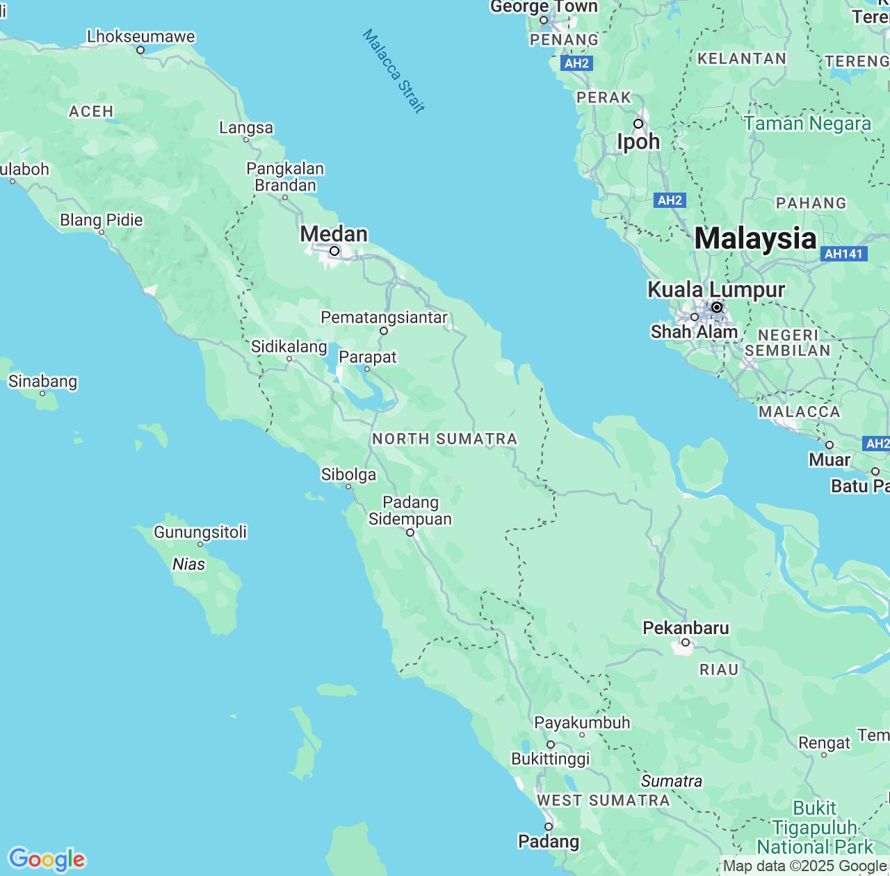 Map image for Intellectual Property Lawyers in North Sumatra and Indonesia IP firms at coordinates  ; .