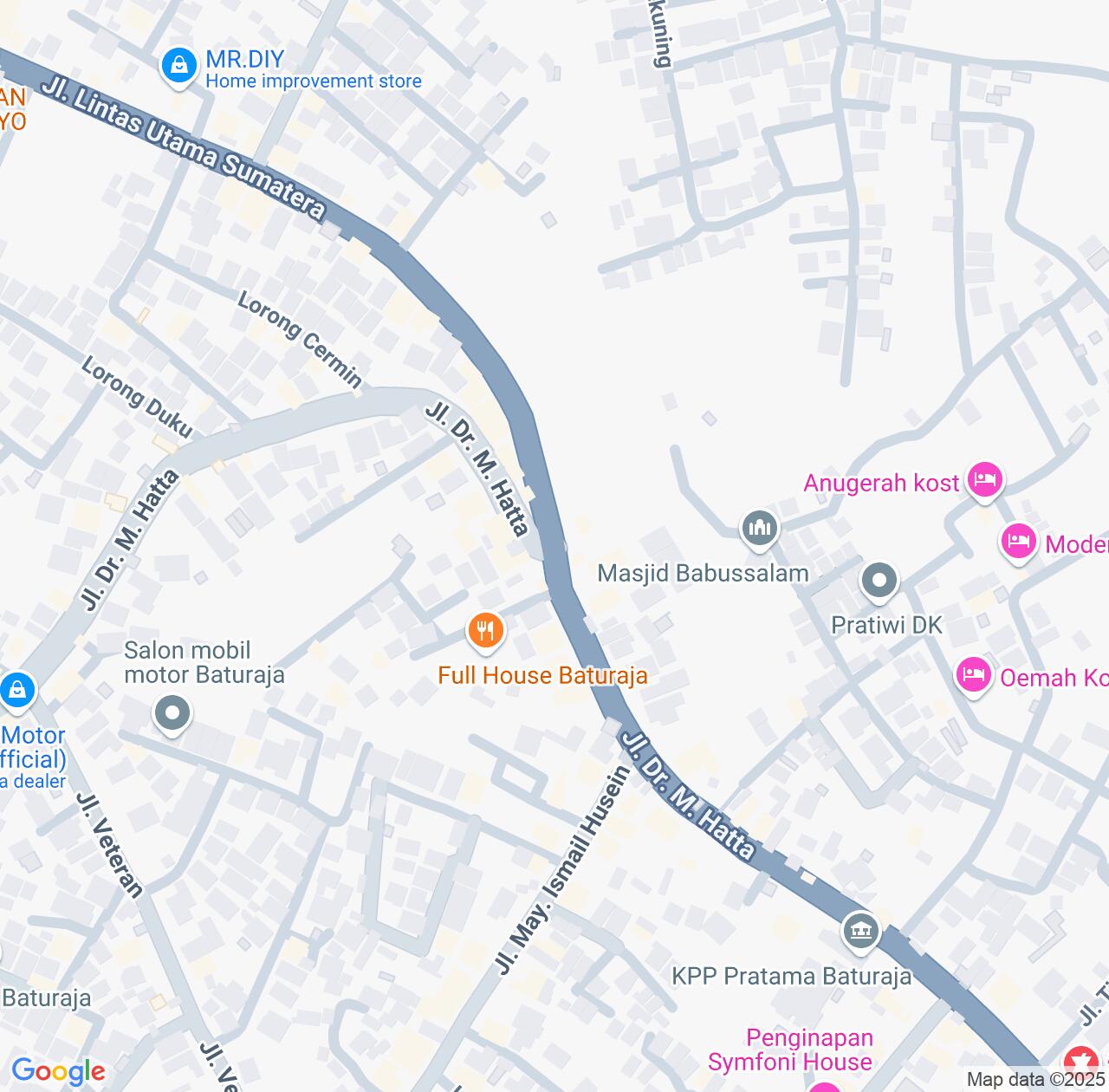 Map image for Intellectual Property Lawyers in Baturaja and South Sumatra IP firms at coordinates  ; .