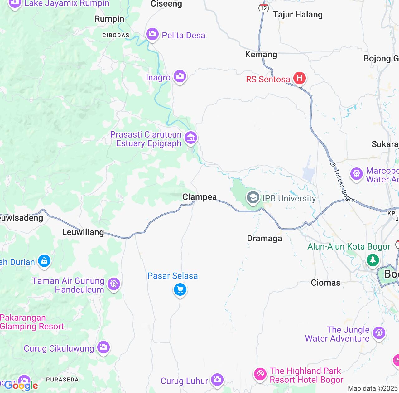 Map image for Intellectual Property Lawyers in Ciampea and West Java IP firms at coordinates  ; .