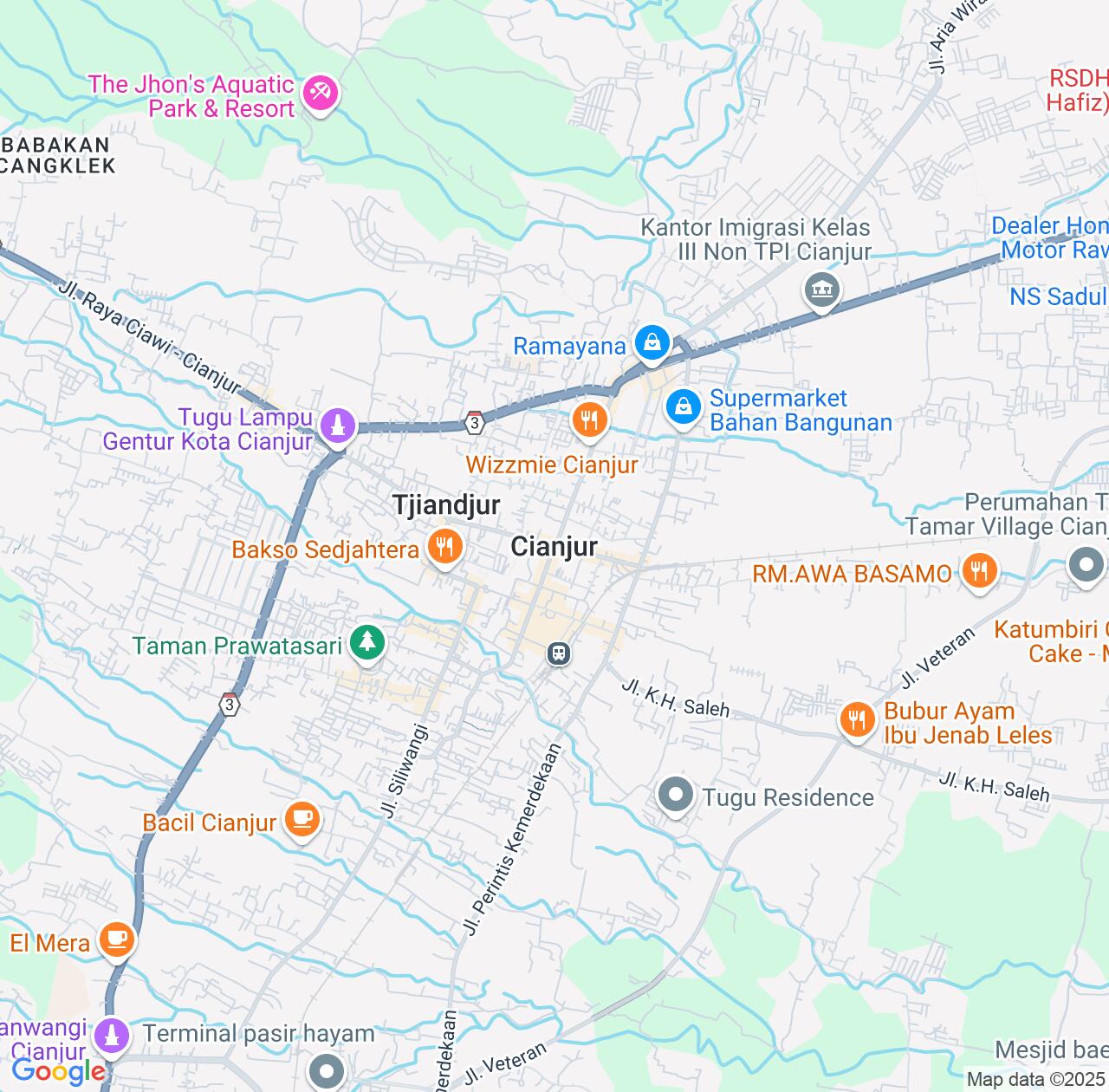 Map image for Intellectual Property Lawyers in Cianjur and West Java IP firms at coordinates  ; .