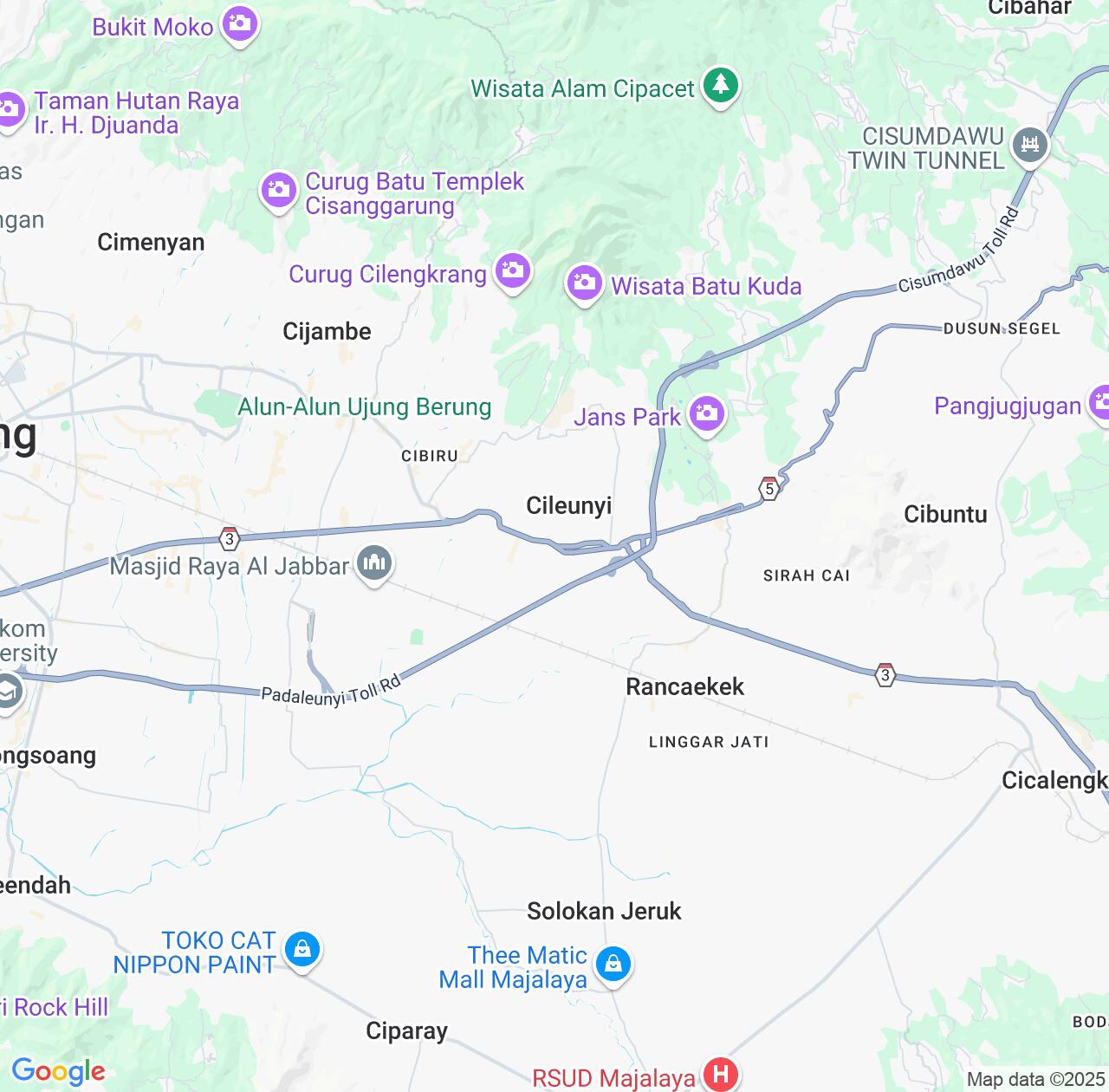 Map image for Intellectual Property Lawyers in Cileunyi and West Java IP firms at coordinates  ; .