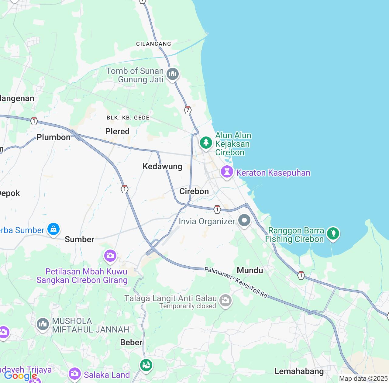 Map image for Intellectual Property Lawyers in Cirebon and West Java IP firms at coordinates  ; .