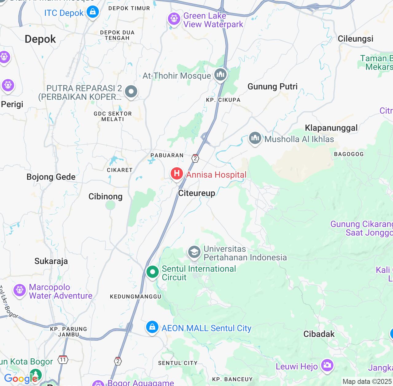 Map image for Intellectual Property Lawyers in Citeureup and West Java IP firms at coordinates  ; .