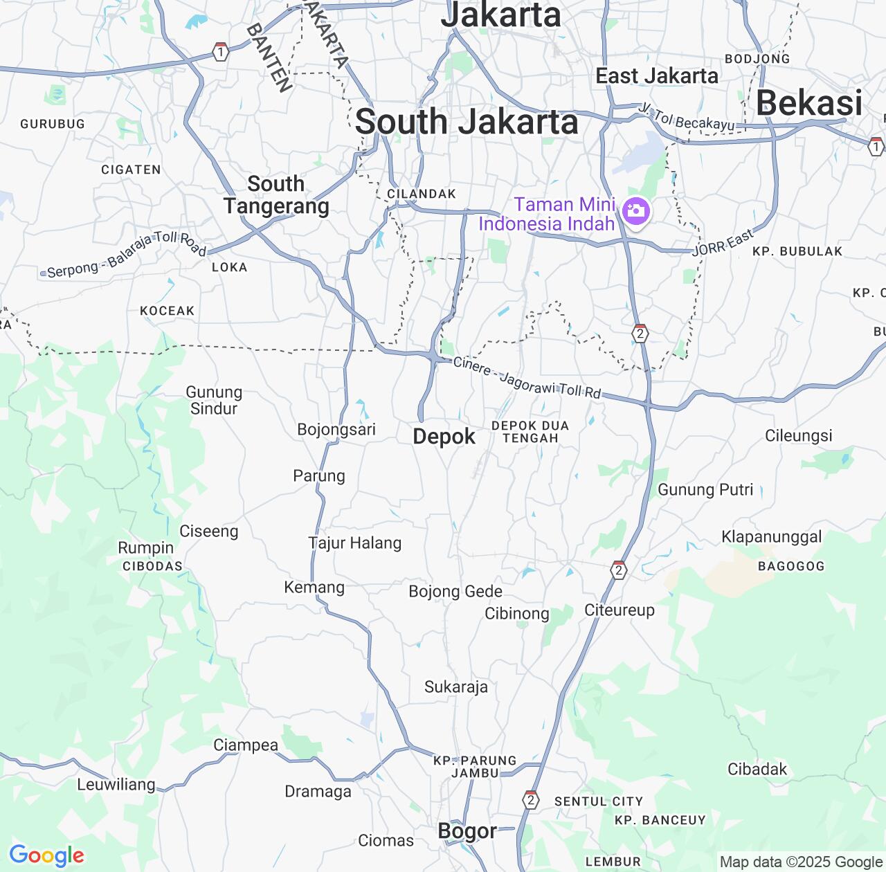 Map image for Intellectual Property Lawyers in Depok and West Java IP firms at coordinates  ; .