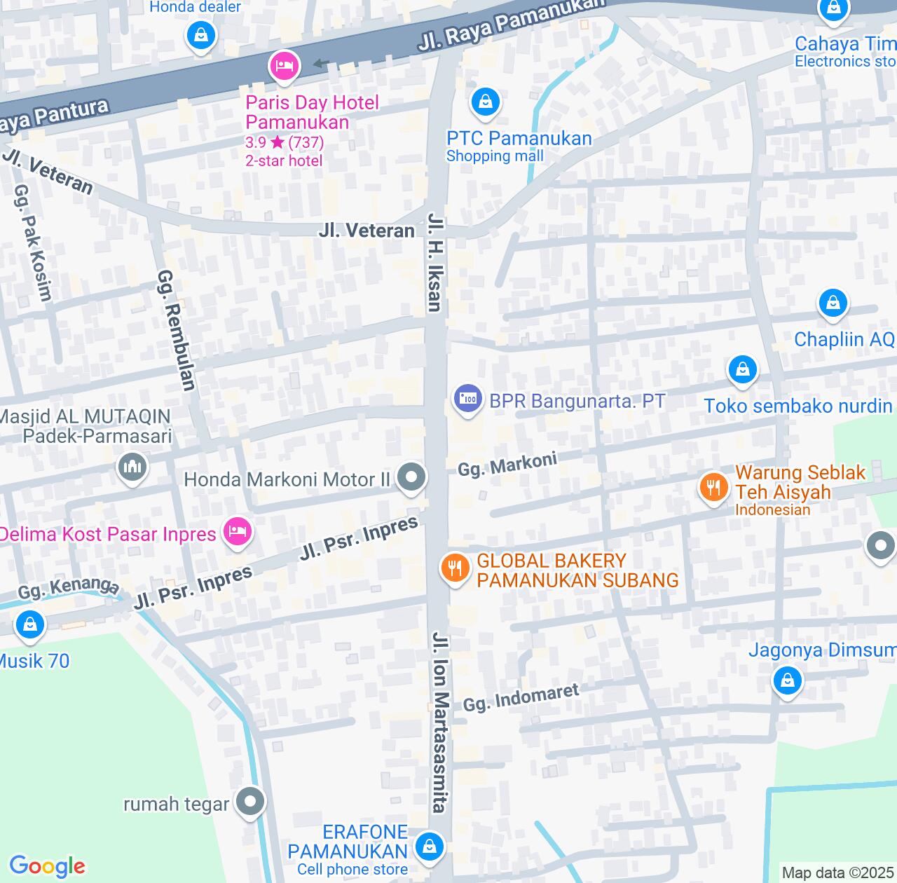 Map image for Intellectual Property Lawyers in Pamanukan and West Java IP firms at coordinates  ; .