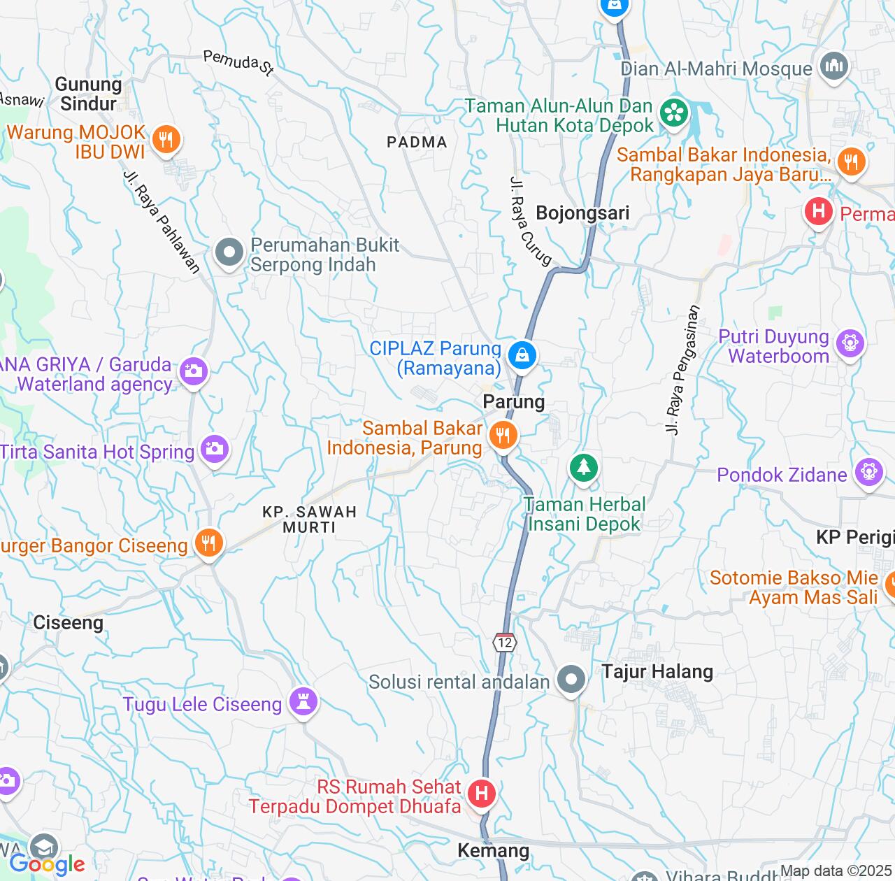 Map image for Intellectual Property Lawyers in Parung and West Java IP firms at coordinates  ; .