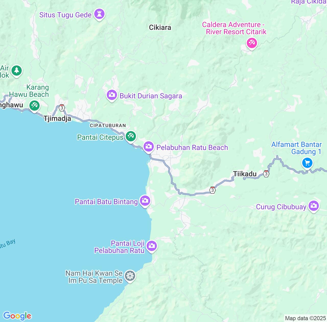 Map image for Intellectual Property Lawyers in Pelabuhanratu and West Java IP firms at coordinates  ; .